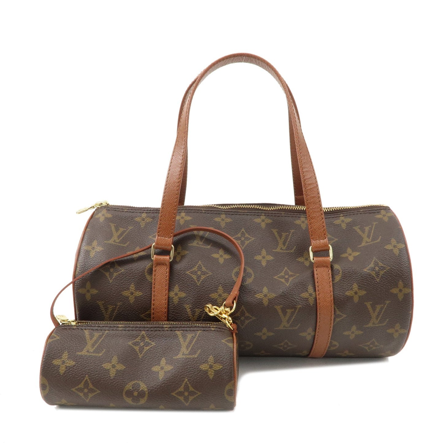 Louis Vuitton Monogram Papillon 30 Hand Bag  & Pouch M51365