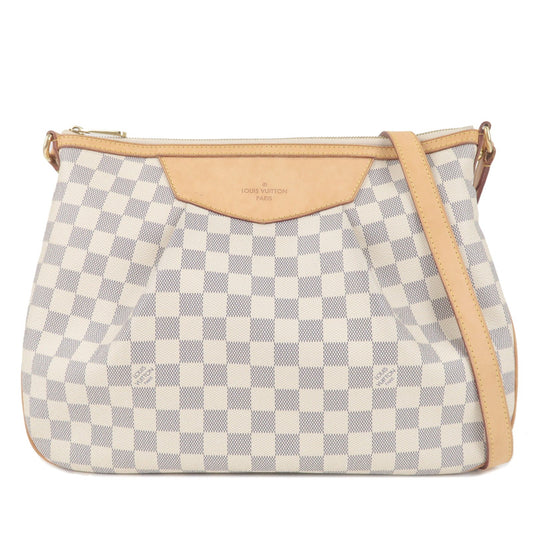 Louis Vuitton Damier Azur Siracusa MM Crossbody Shoulder Bag N41112 F/S