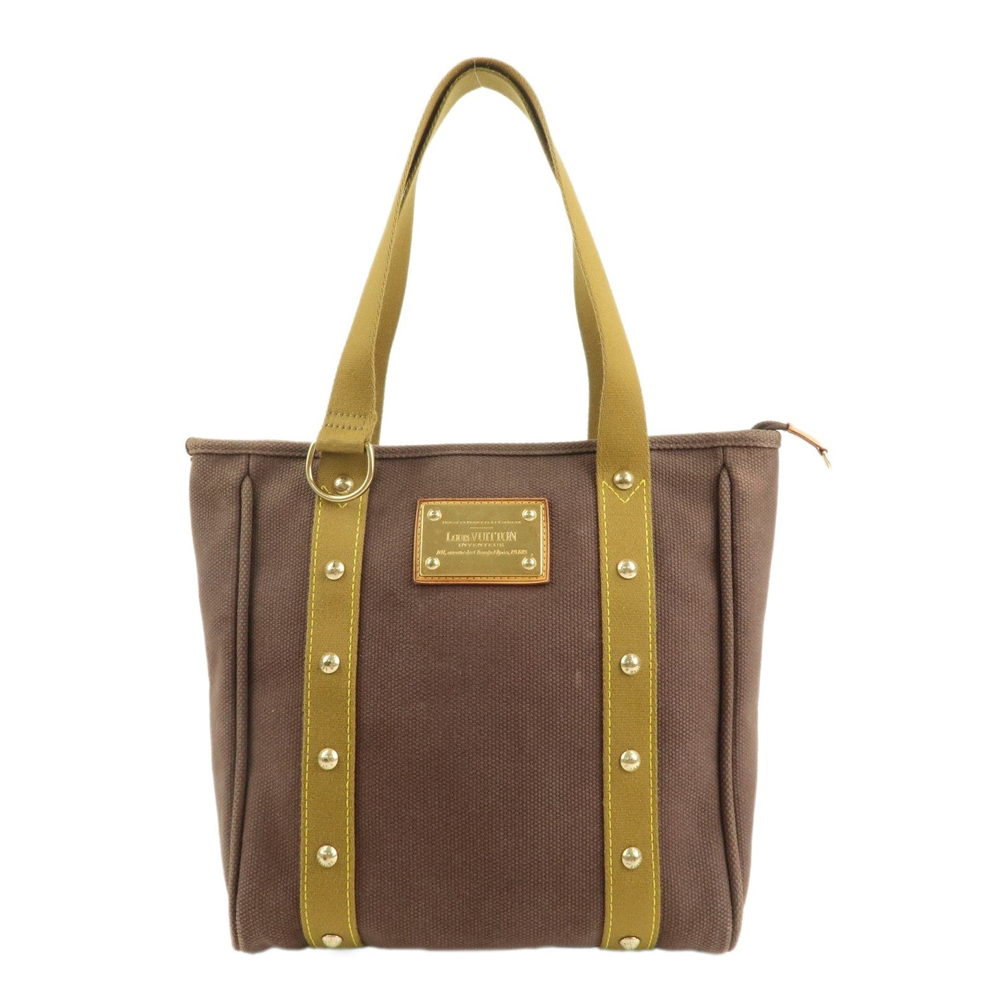 Louis Vuitton Antigua Cabas MM Tote Bag Shoulder Bag Brown M40086