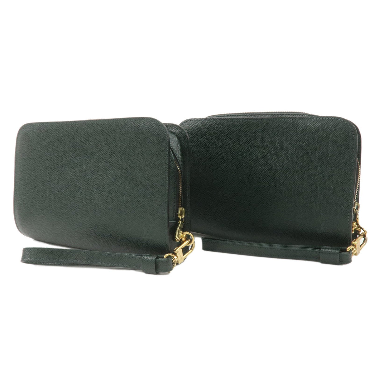 Louis Vuitton Set of 2 Taiga Baikal Clutch Bag Pouch Epicea M30184