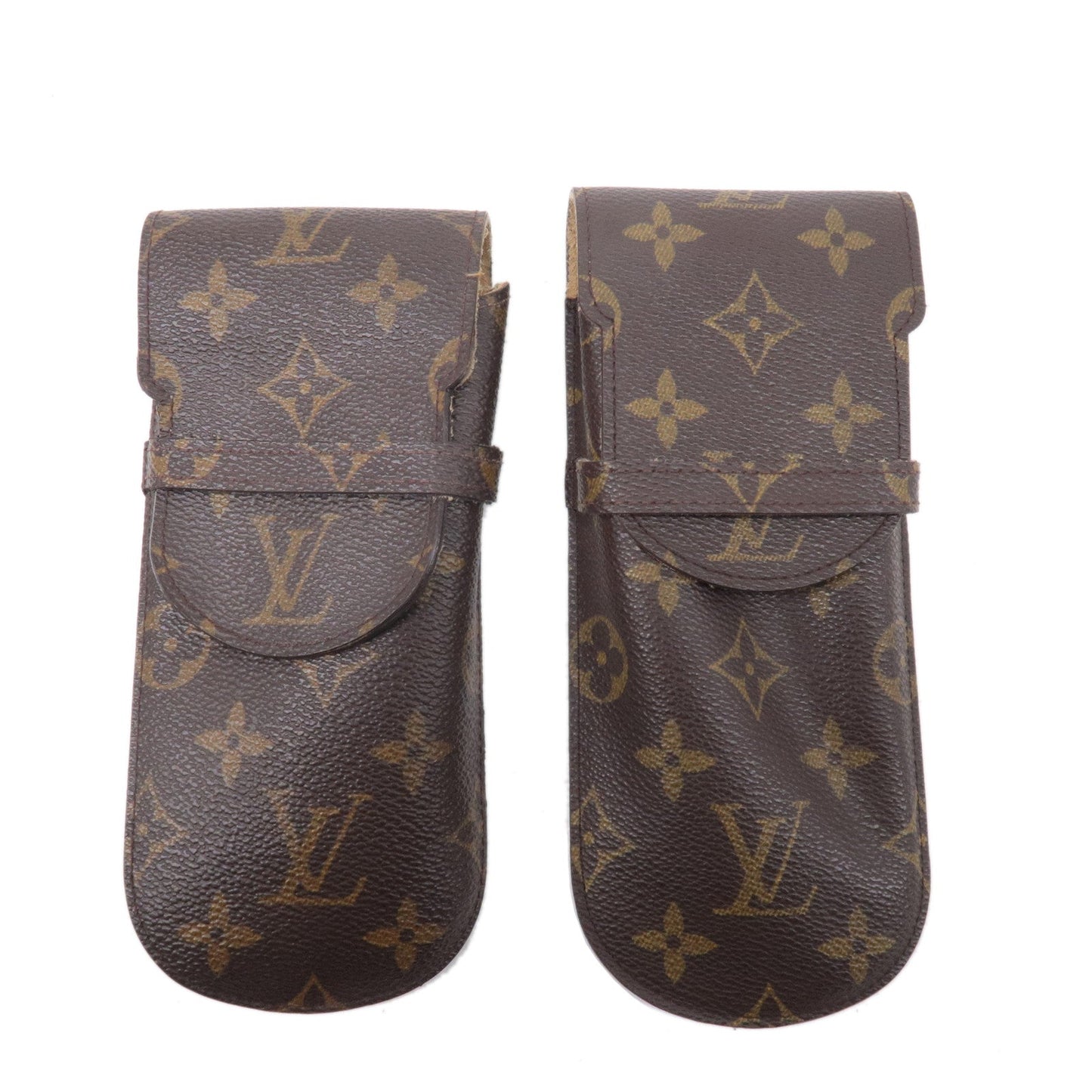 Louis Vuitton Monogram Set of 2 etui a lunettes lavel Glasses Case