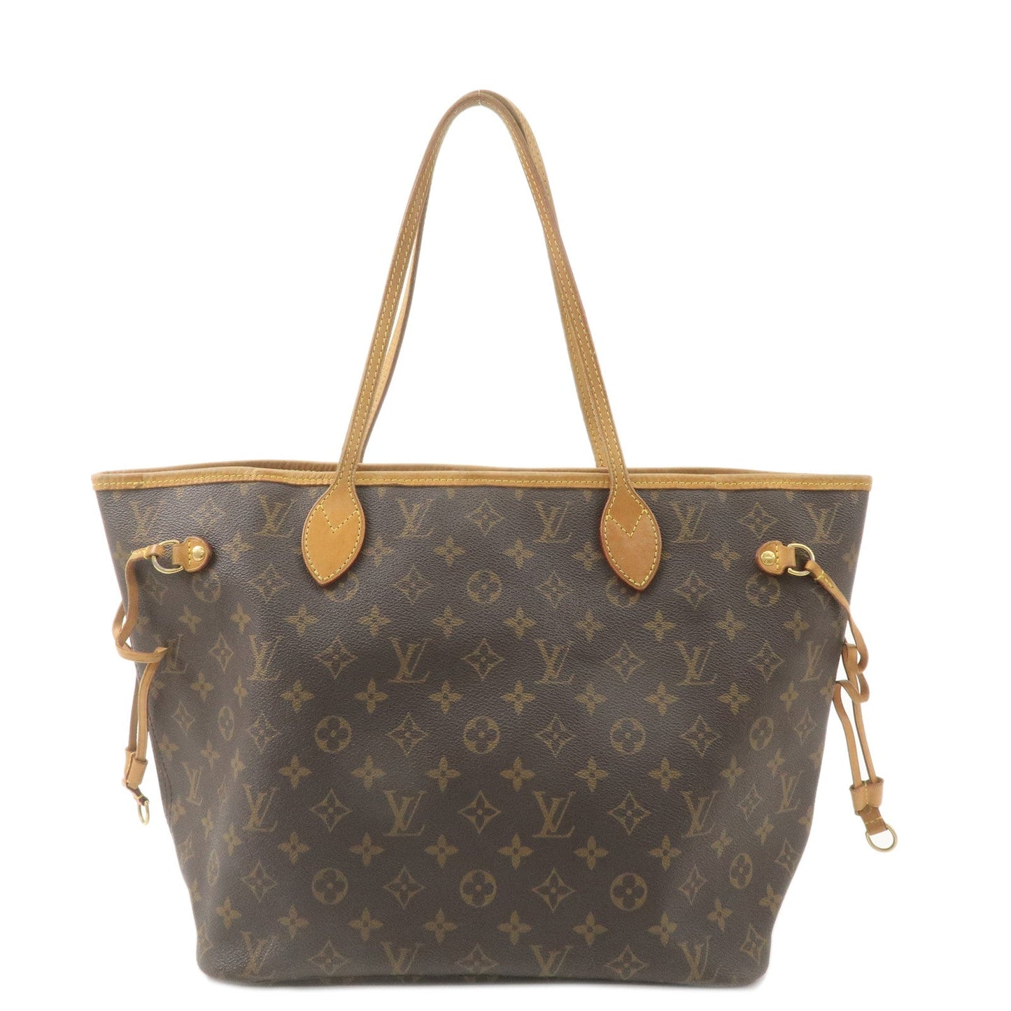 Louis Vuitton Monogram Neverfull MM Tote Bag Brown M40156