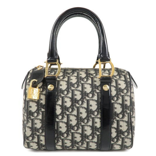 Christian Dior Trotter PVC Patent Leather Mini Boston bag  Black