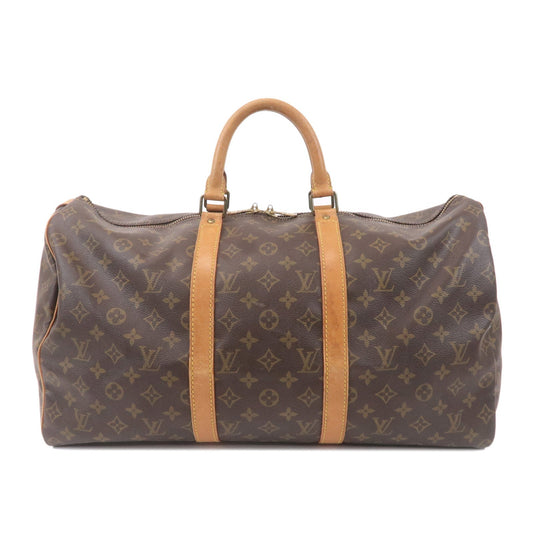 Louis Vuitton Monogram Keep All 50 Bag Brown M41426