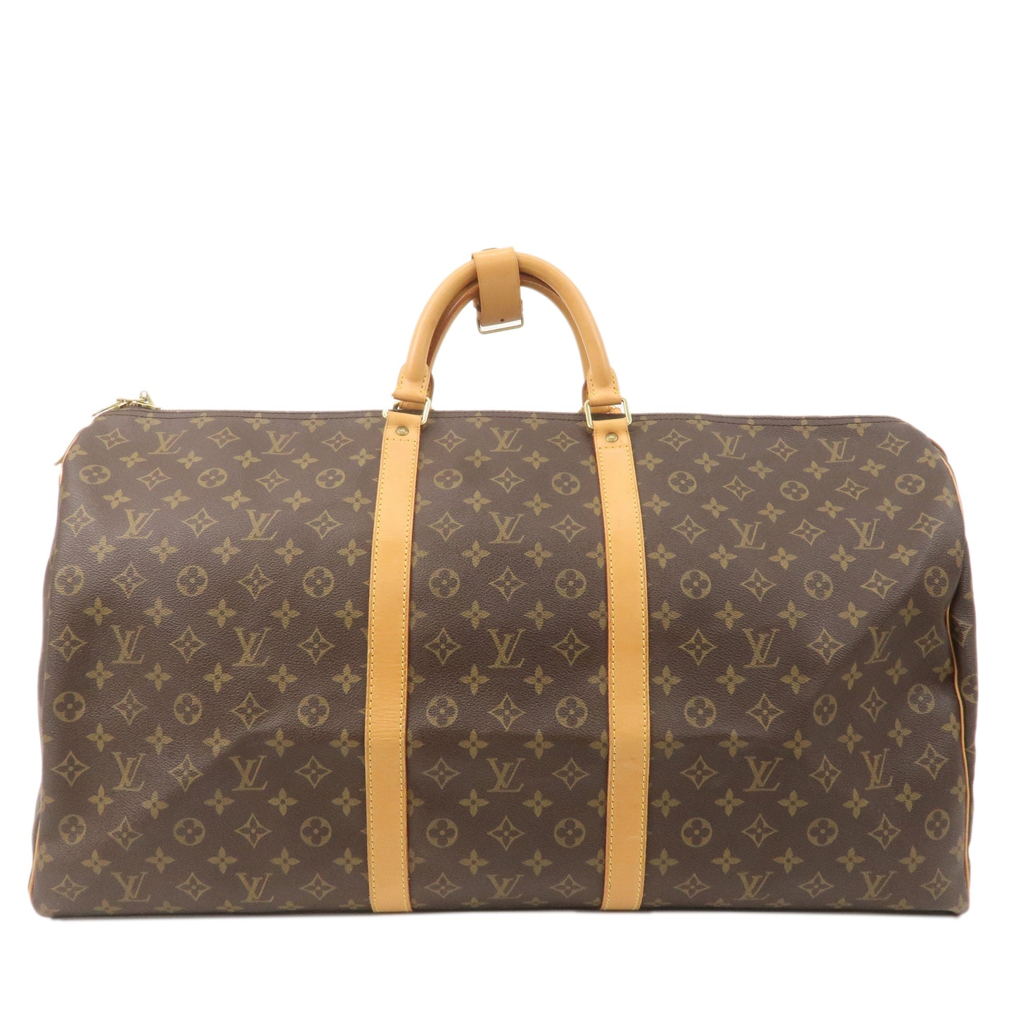 Louis Vuitton Monogram Keep All 60 Boston Bag Brown M41422