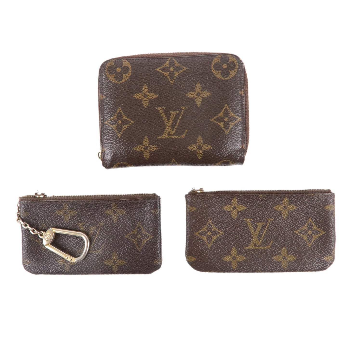 Louis Vuitton Monogram Set of 3 Coin Case M60067 M62650 M62650