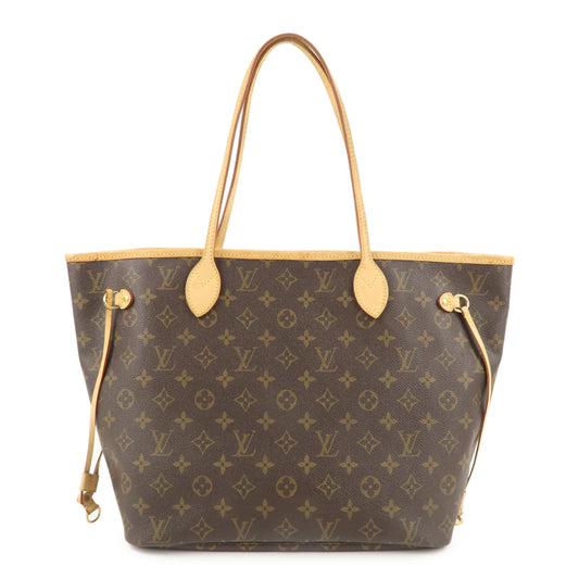 Louis Vuitton Monogram Neverfull MM Tote Bag Brown M40156