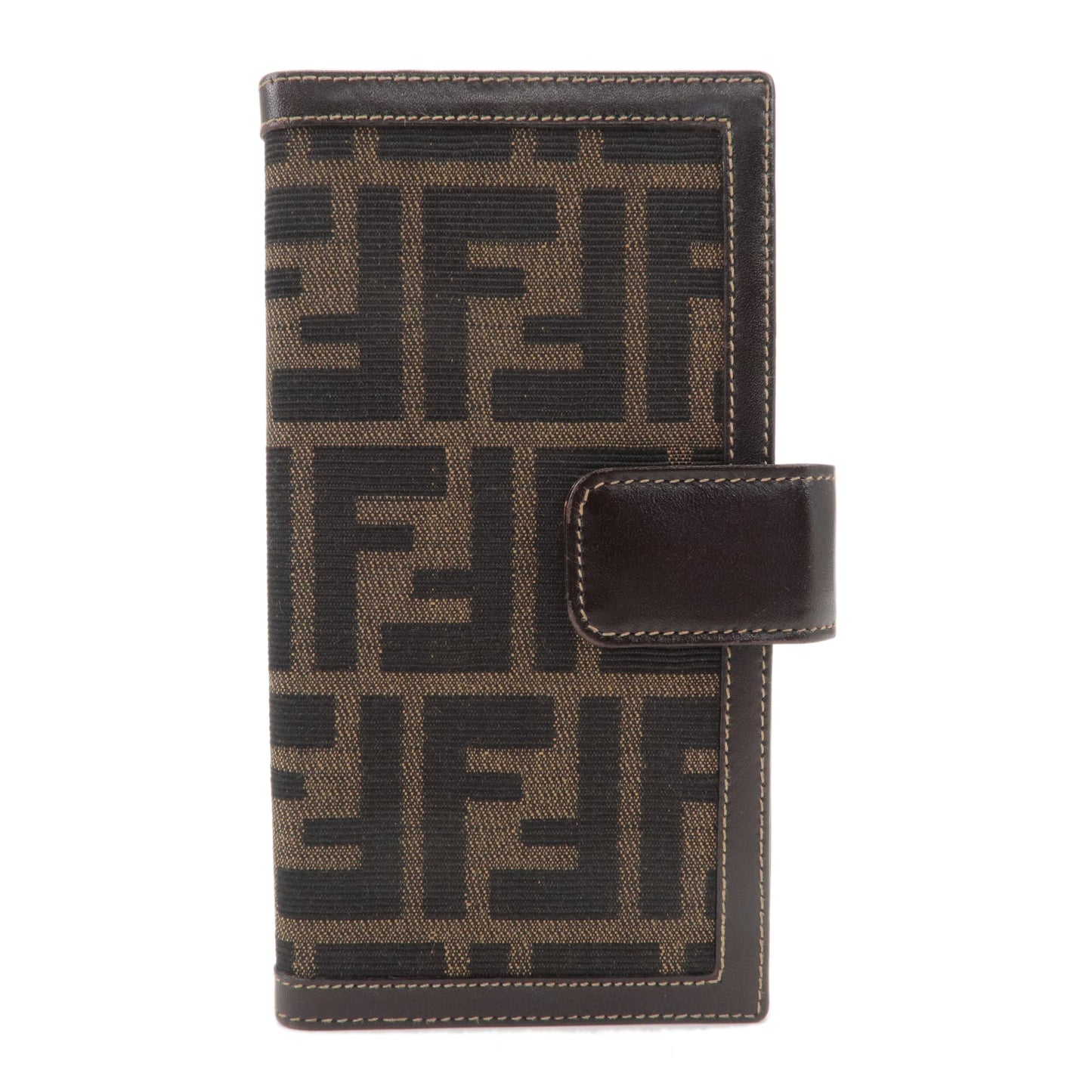 FENDI Zucca Canvas Leather Planner Cover Black 2289 39159 089
