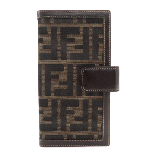 FENDI Zucca Canvas Leather Planner Cover Black 2289 39159 089