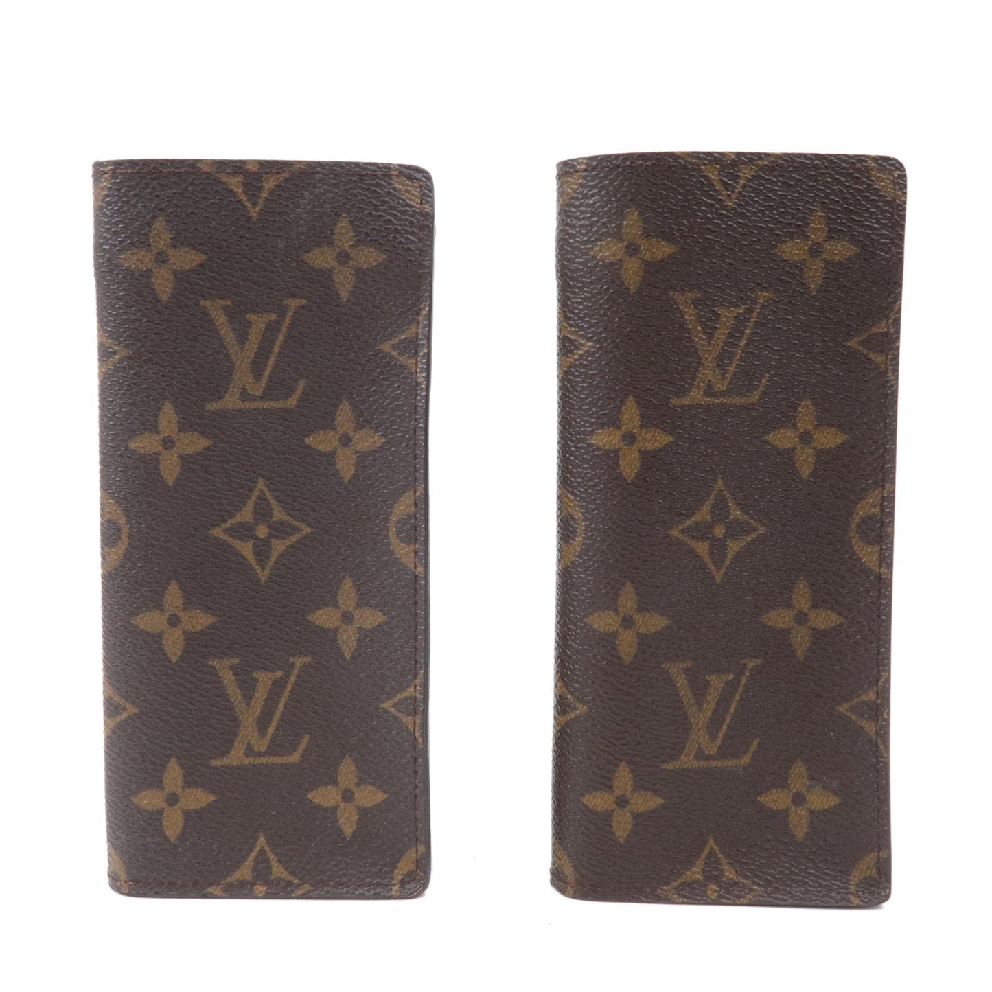 Louis Vuitton Monogram Set of 2 Glasses Case Brown M62962