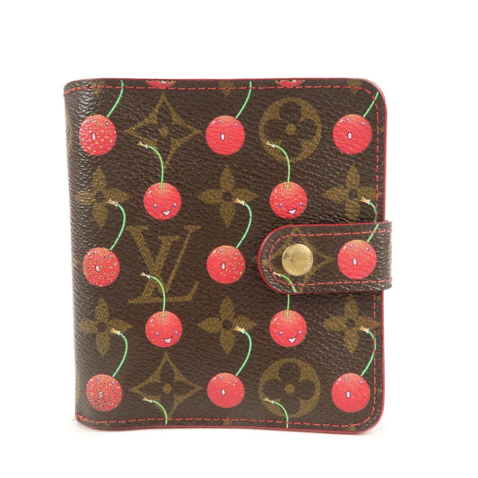 Louis Vuitton Monogram Cherry Compact Zip Bi-fold Wallet M95005