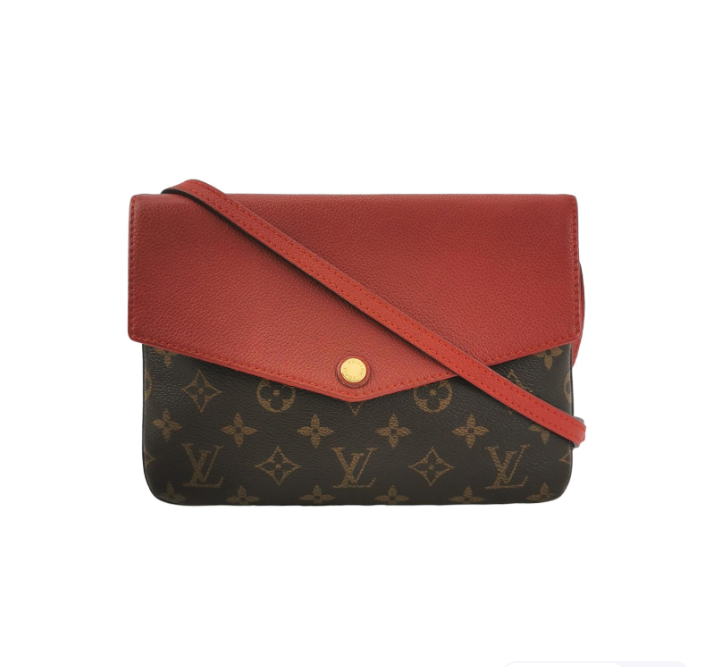 Preloved Louis Vuitton (LV) Twice Bag Red 250207781053054