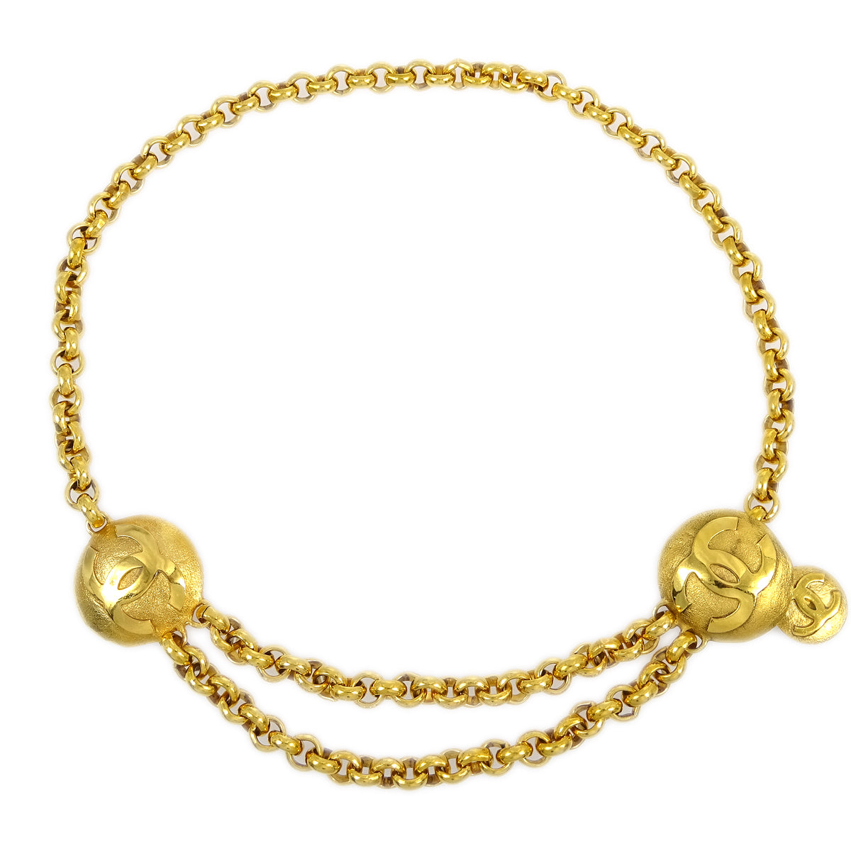 Chanel Medallion Gold Chain Belt 29/6123 Small Good