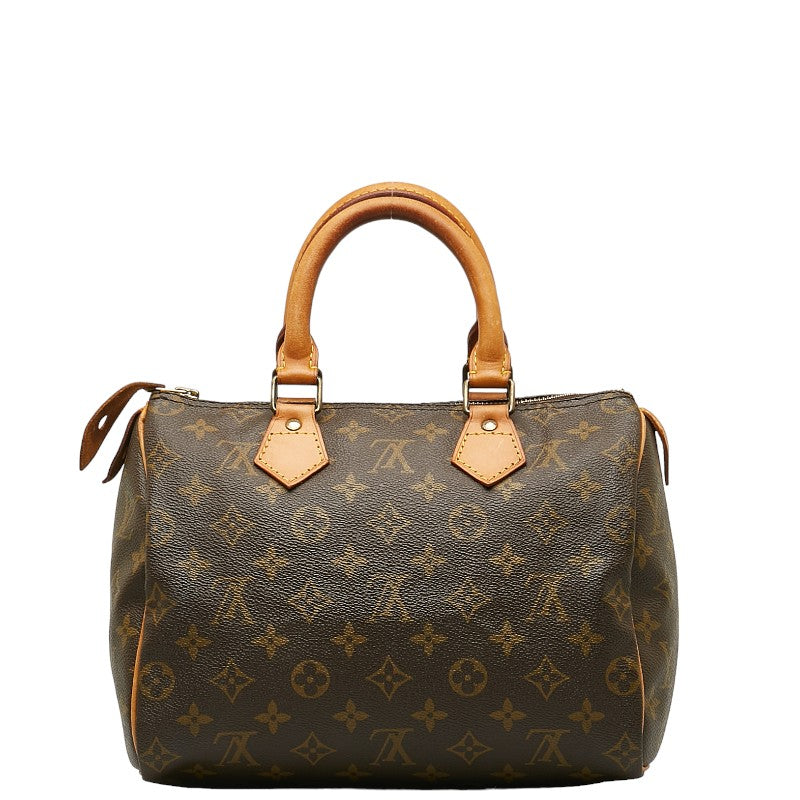 Louis Vuitton Monogram peed Bandriel 25 Handbag Mini Boston Bag M41113 Brown PVC Leather  Louis Vuitton
