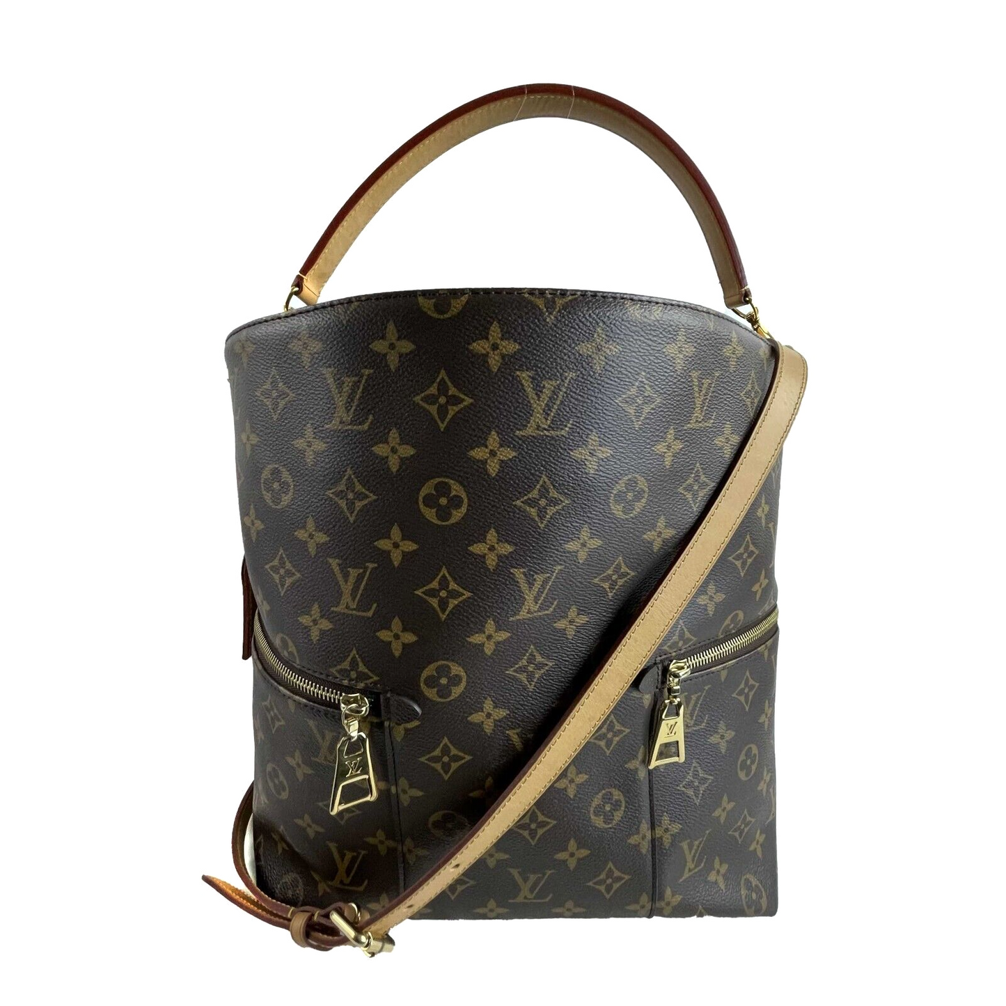 LOUIS VUITTON Melie Monogram Canvas Top Handle shoulder Strap Crossbody bag