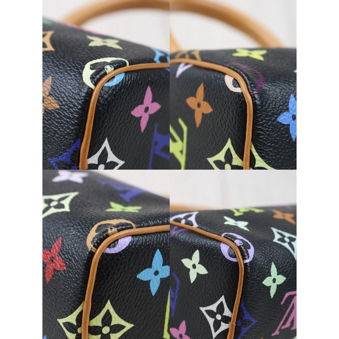 Very Good ( Rank A)｜ LV Monogram Multicolor Mini Speedy Handbag With Shoulder Strap ｜S24070801