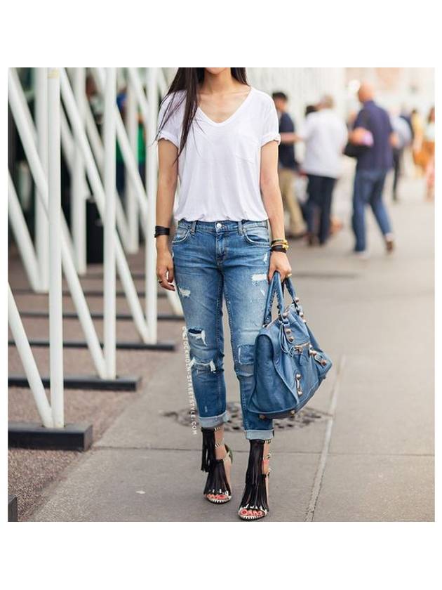 Luxury Balenciaga  Giant Work Tote Bag Blue