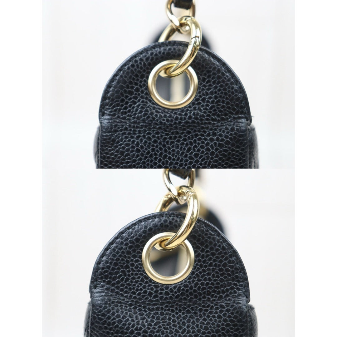 Good ( Rank AB)｜ CHANEL Half Moon Shoulder Bag Black Made In 2004-2005Year  ｜VT25030113