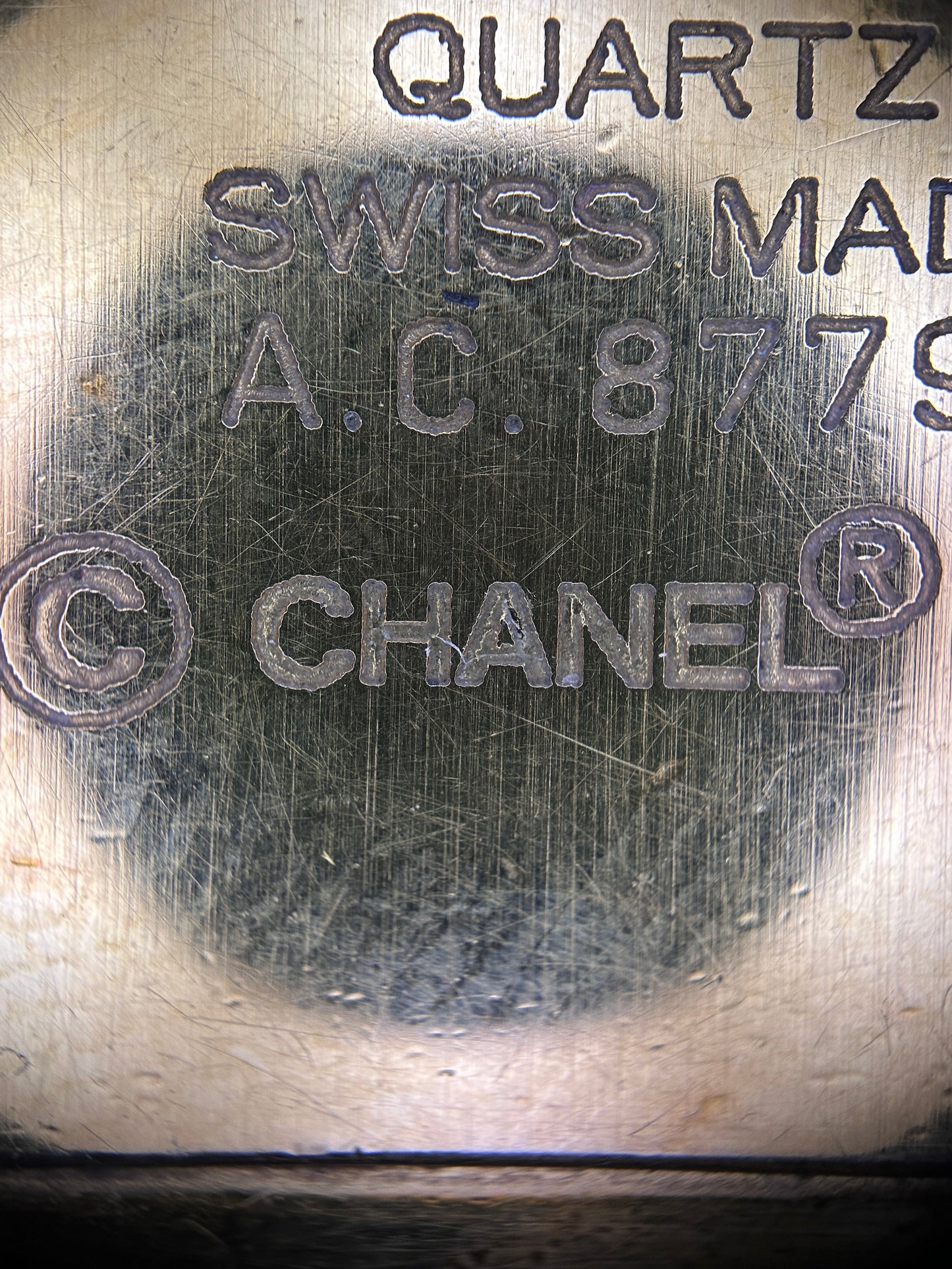 Chanel Premiere Quartz Watch Gold 1987 L size