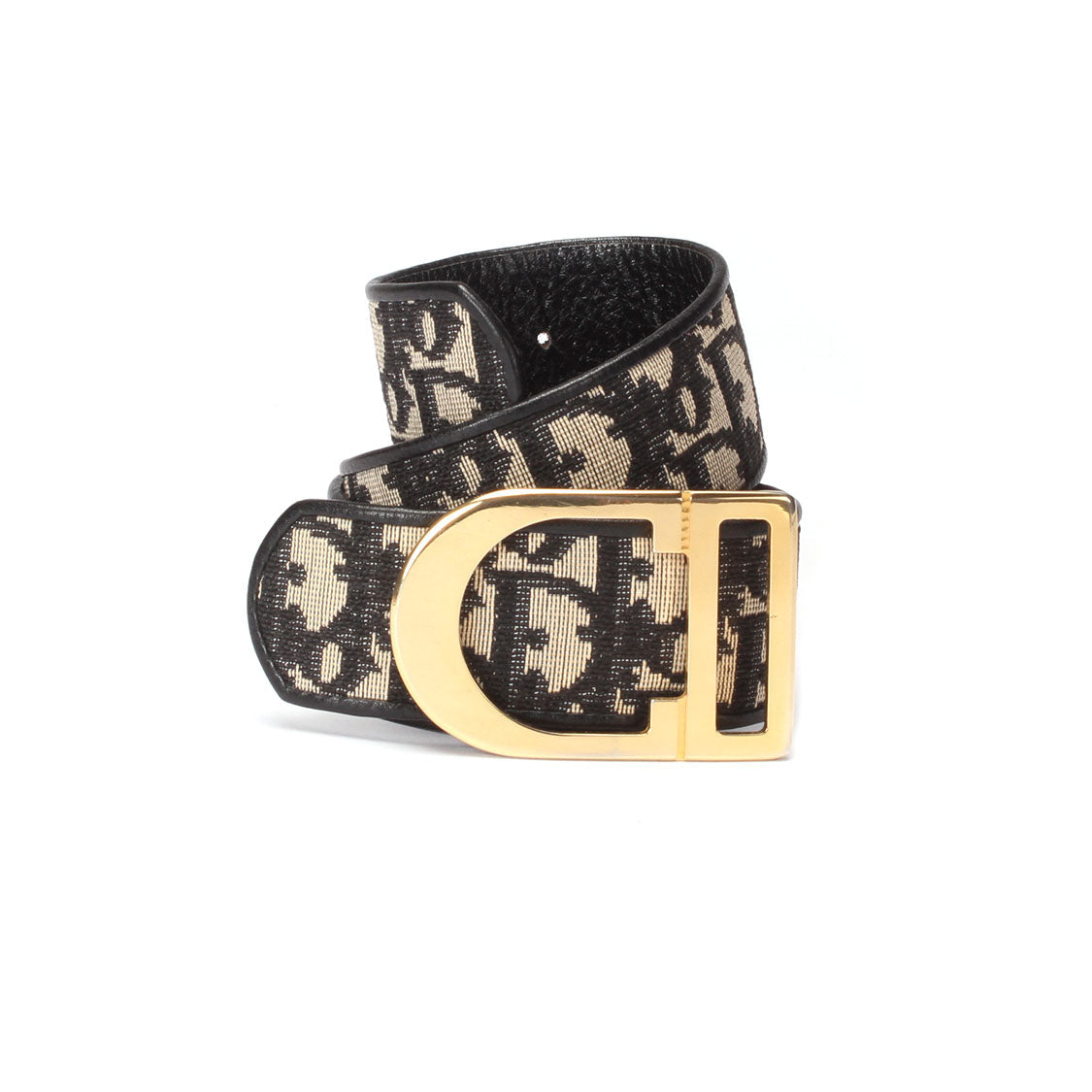 Oblique Canvas & Leather Belt
