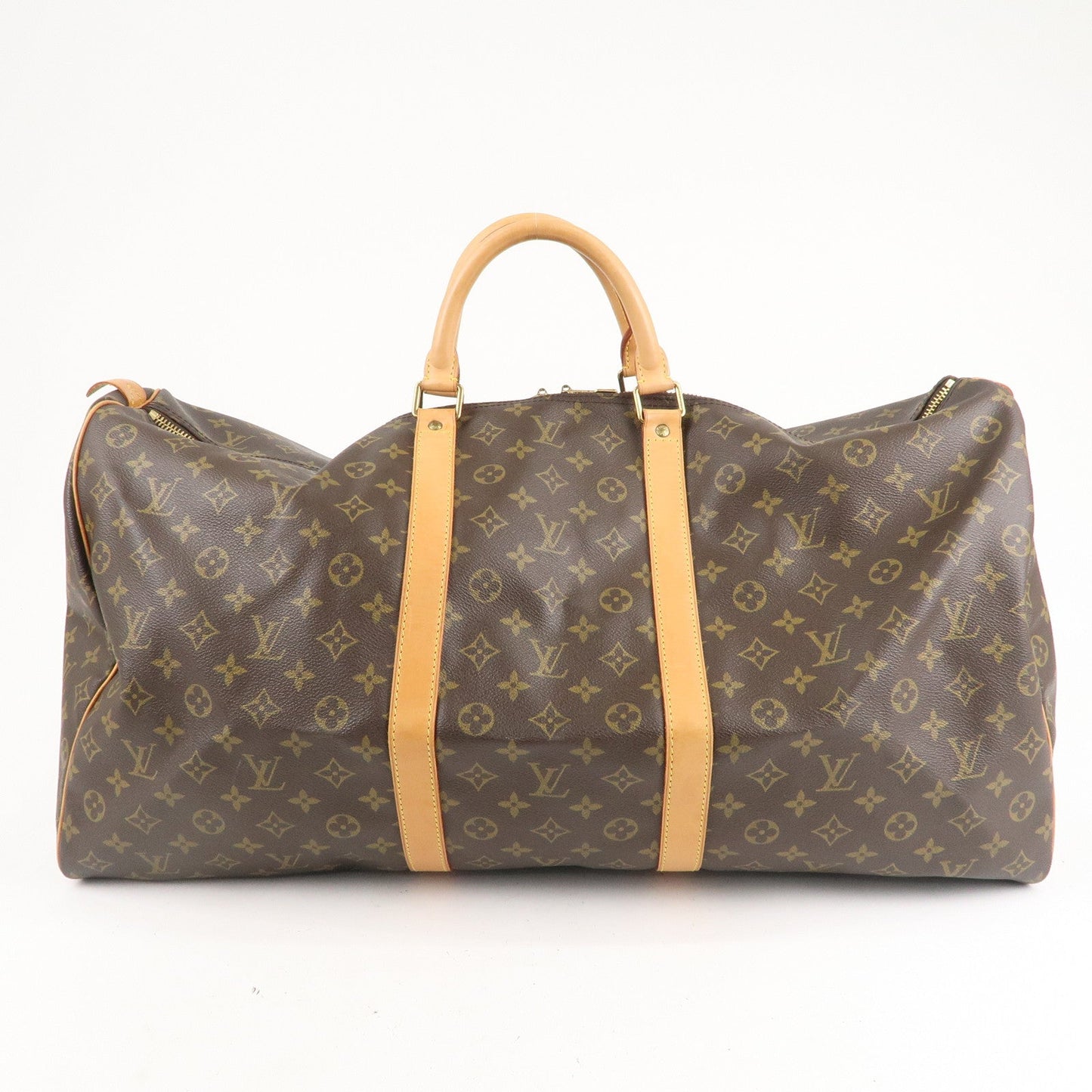 Louis Vuitton Monogram Keep All 60 Boston Bag Brown M41422
