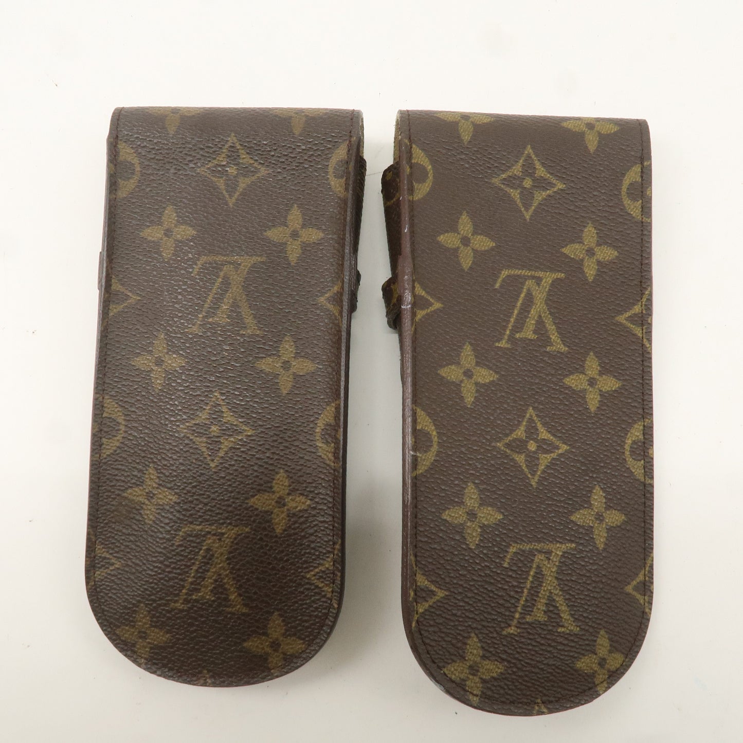 Louis Vuitton Monogram Set of 2 etui a lunettes lavel Glasses Case
