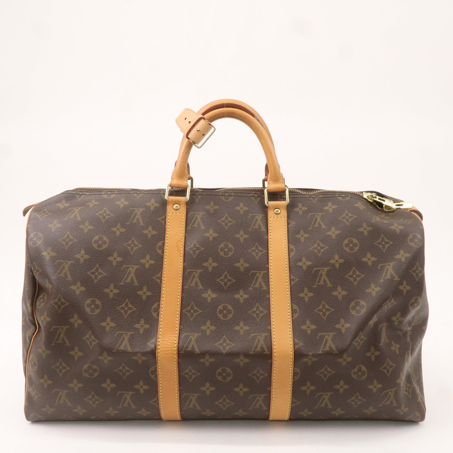 Louis Vuitton Monogram Keep All 50 Boston Bag Brown M41426