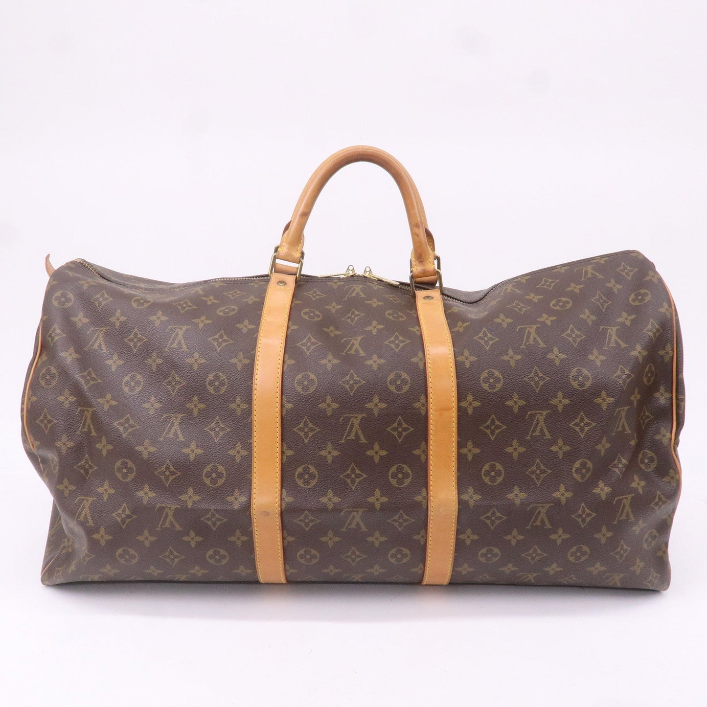 Louis Vuitton Monogram Keep All 60 Boston Bag Brown M41422