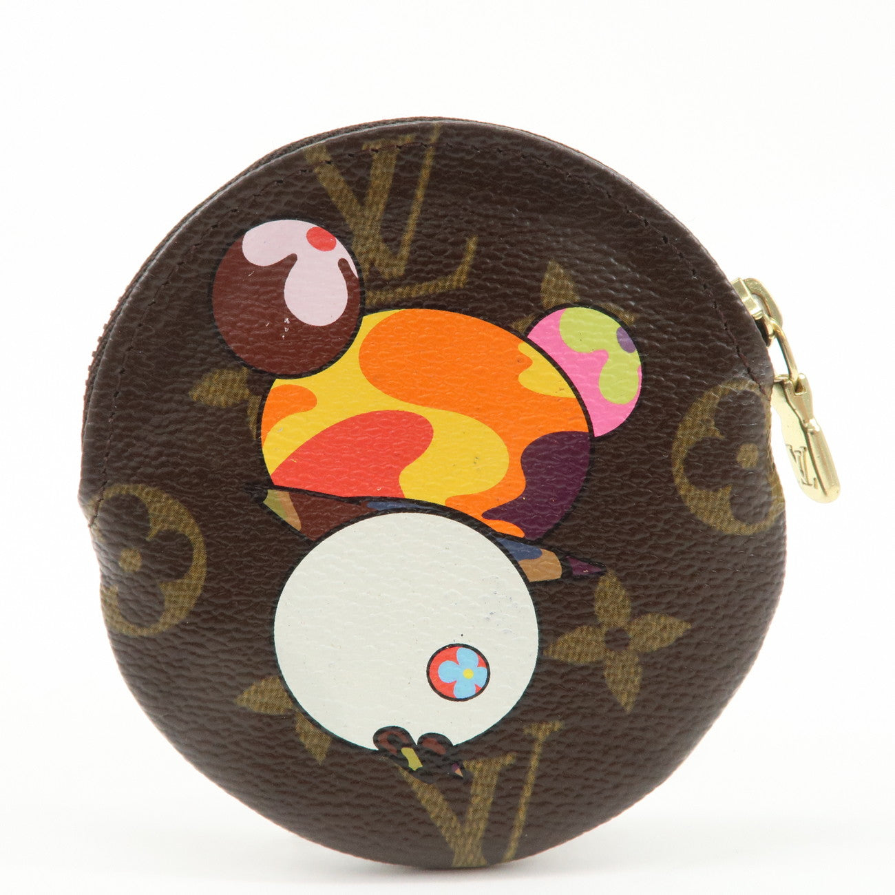 Louis Vuitton Monogram Panda Porte Monnaie Coin Case Brown M61928