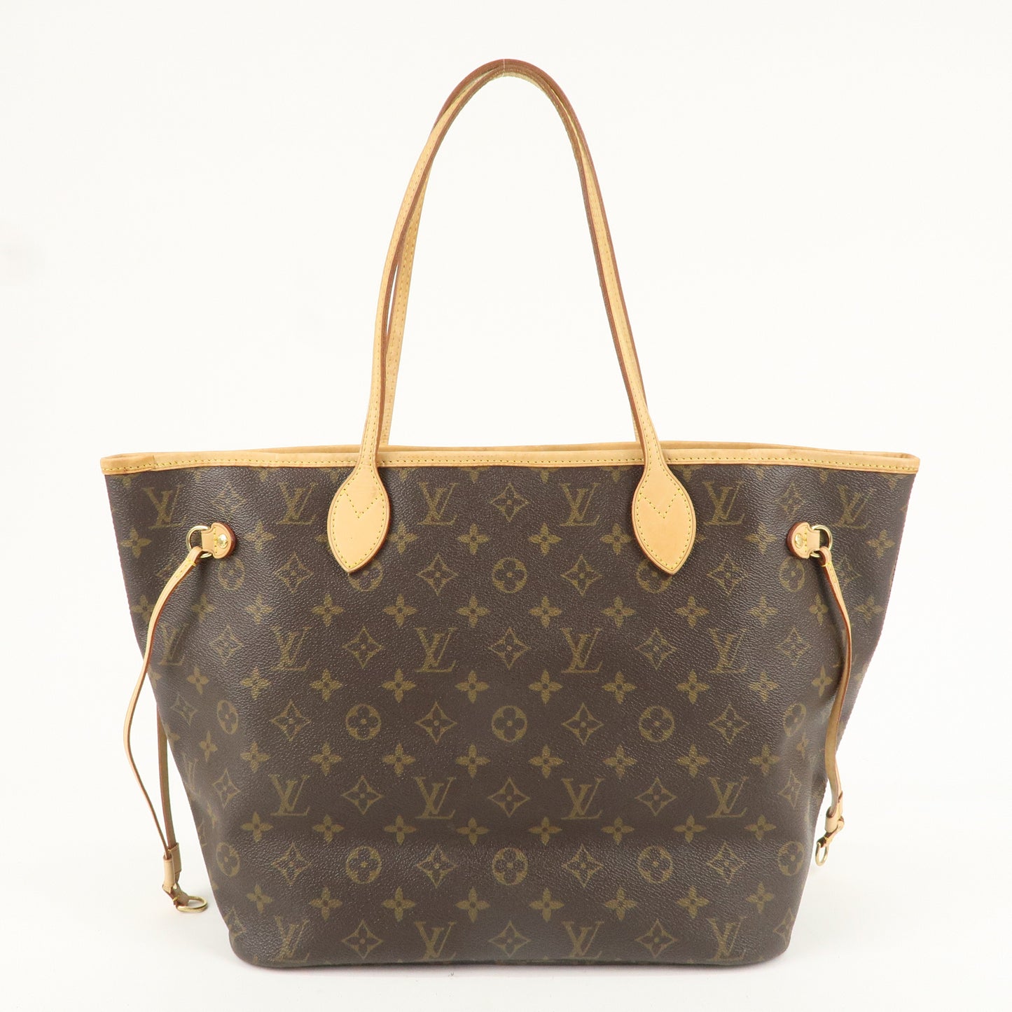 Louis Vuitton Monogram Neverfull MM Tote Bag Brown M40156