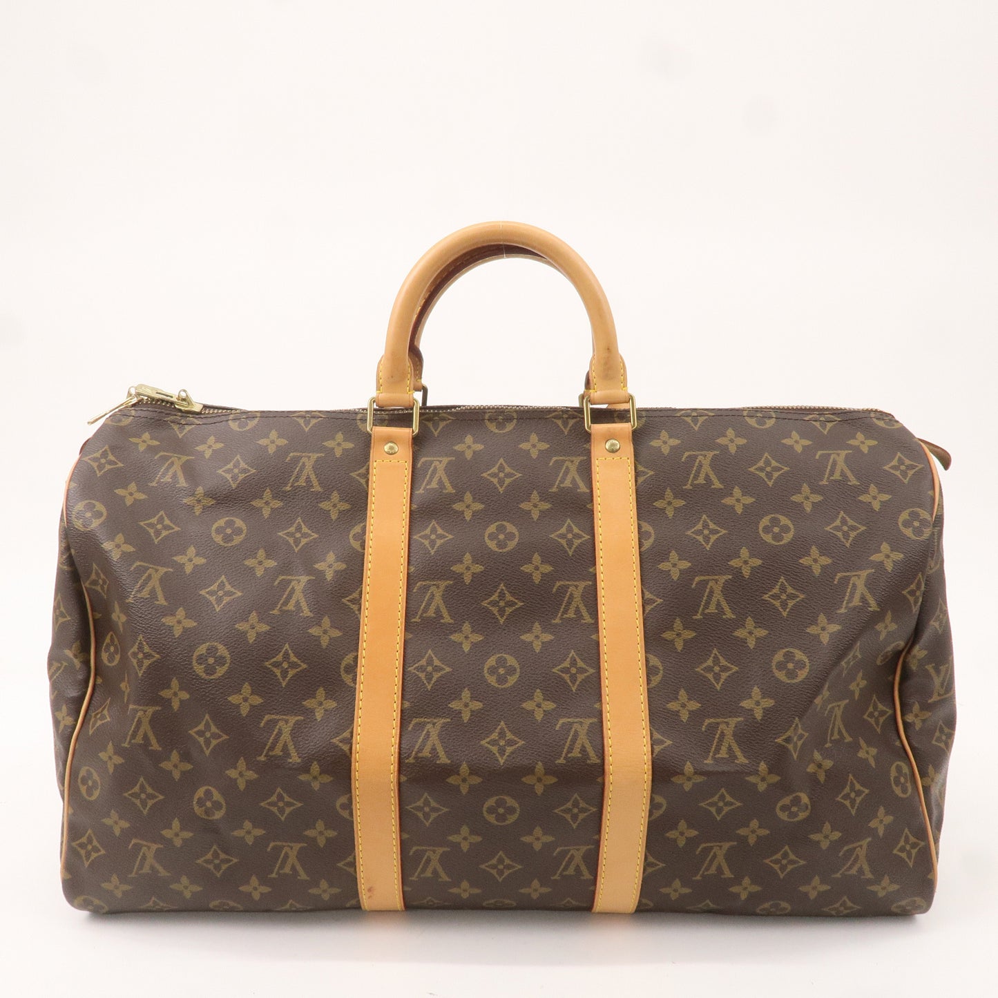 Louis Vuitton Monogram Keep All 50 Boston Bag Brown M41426