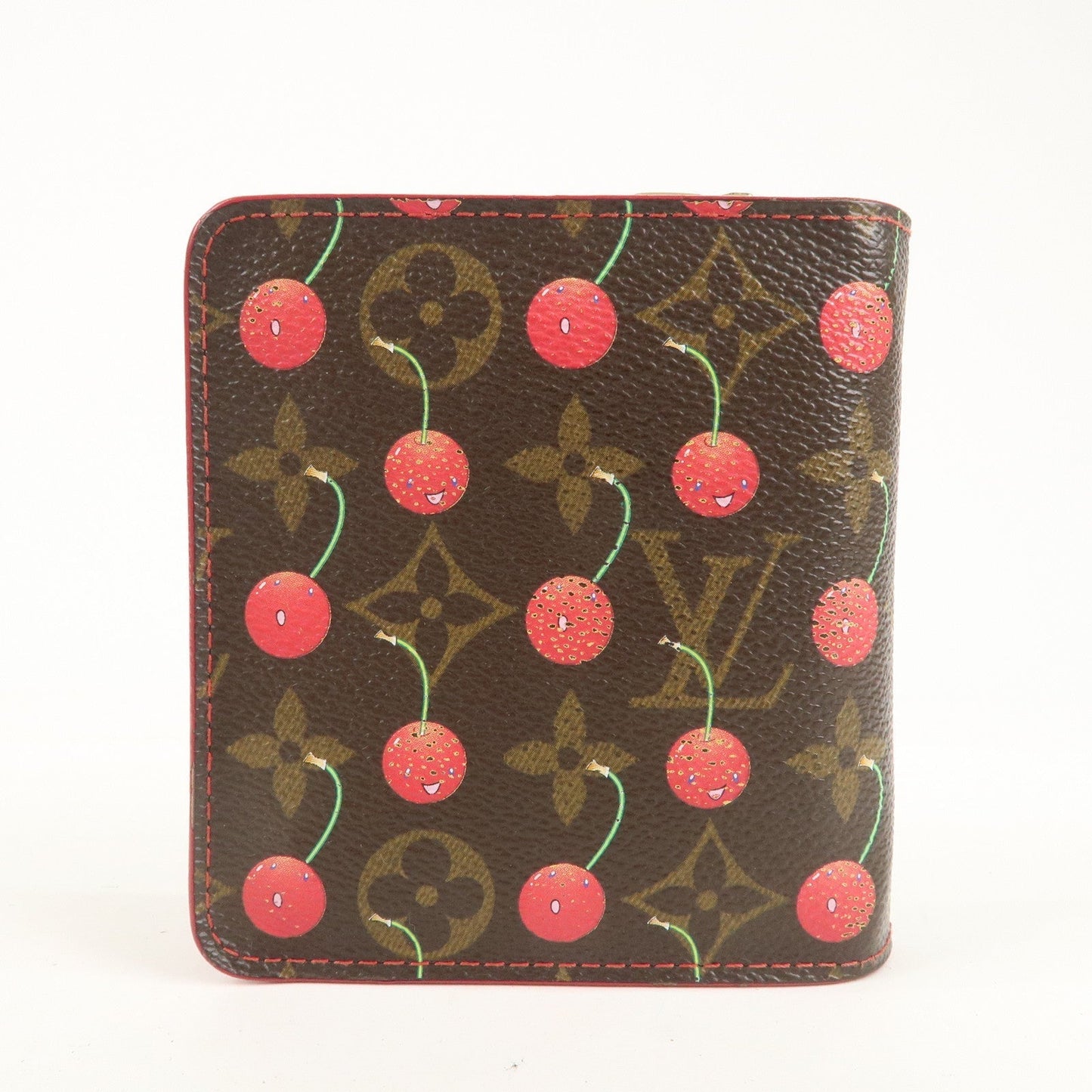 Louis Vuitton Monogram Cherry Compact Zip Bi-fold Wallet M95005
