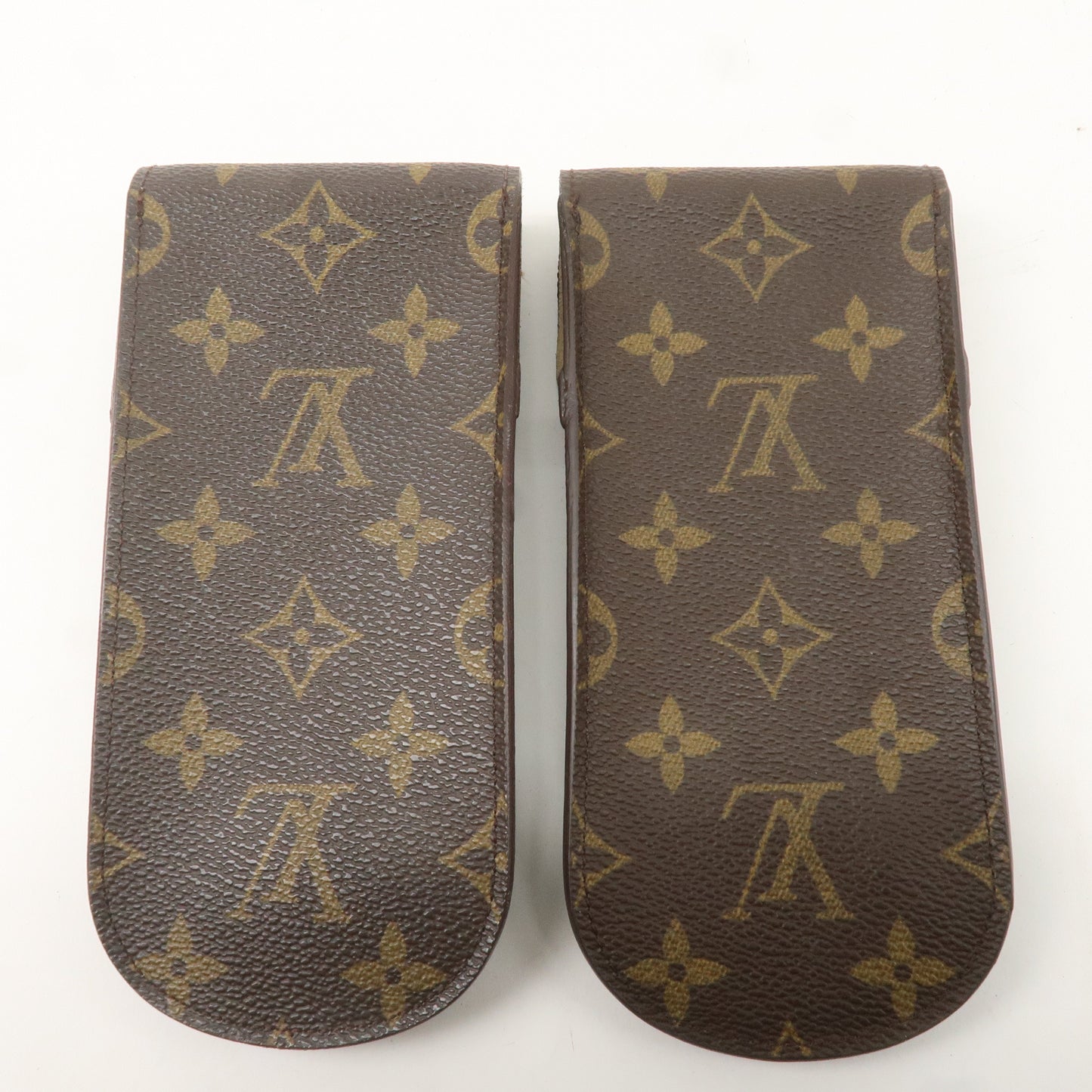 Louis Vuitton Monogram Set of 2 etui a lunettes lavel Glasses Case