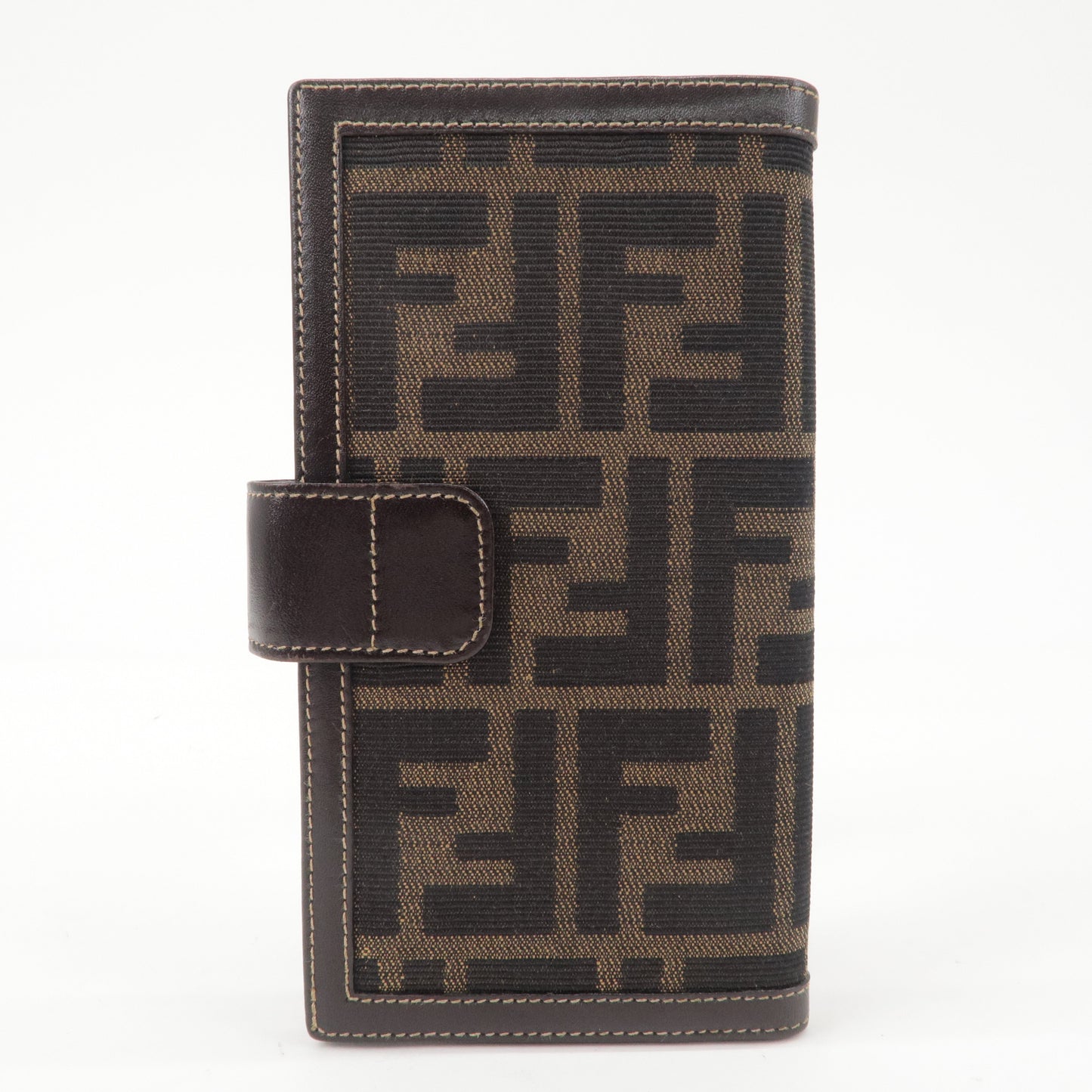 FENDI Zucca Canvas Leather Planner Cover Black 2289 39159 089