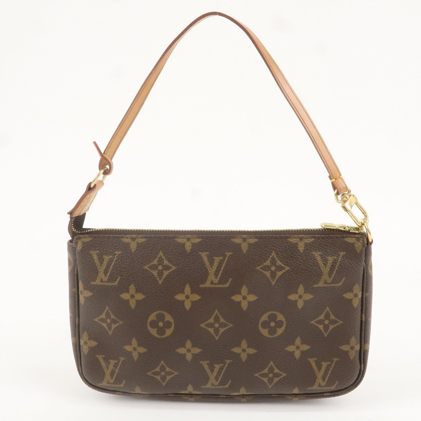 Louis Vuitton Monogram Pochette Accessoires Hand Bag Brown M51980