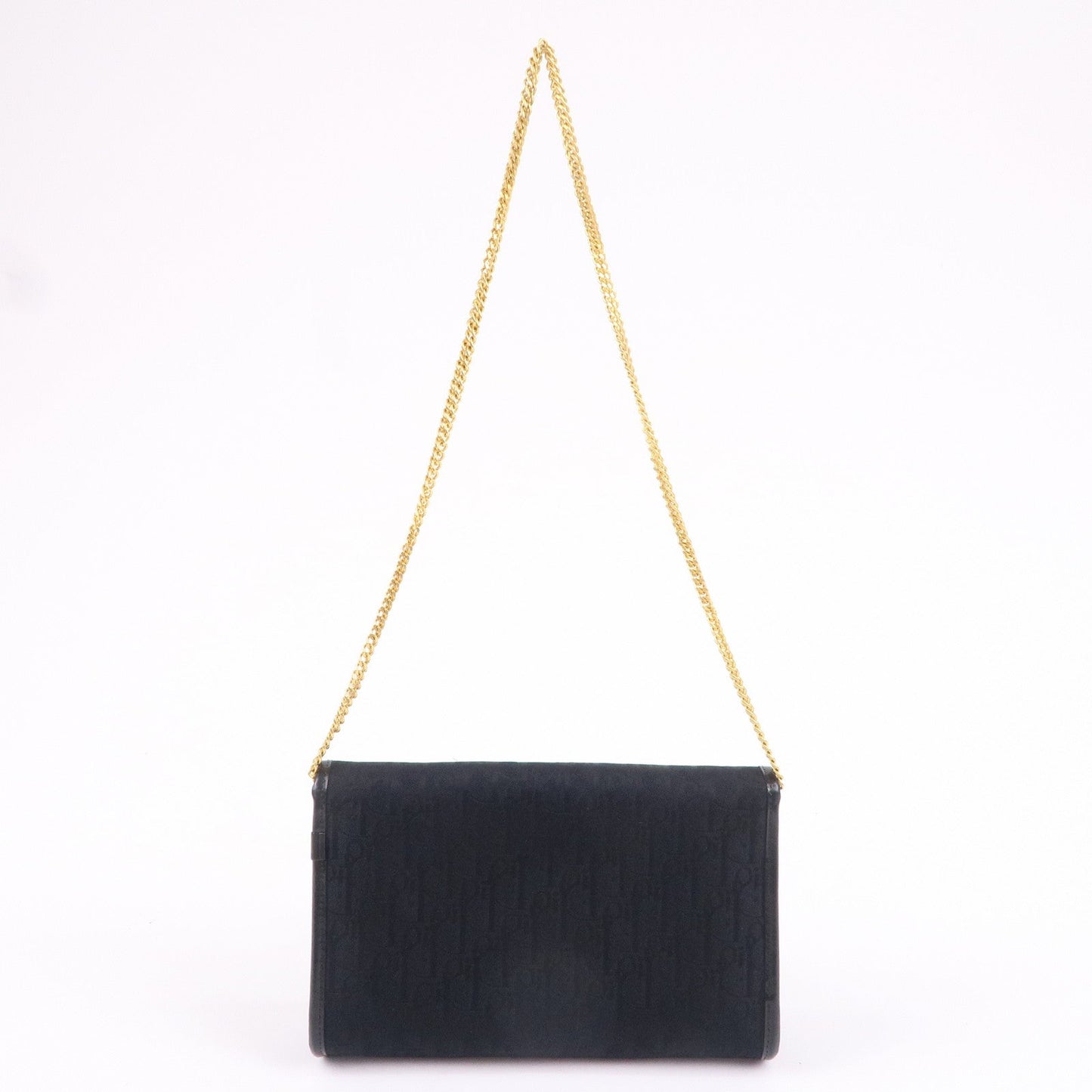 Christian Dior Trotter Canvas Leather Chain Shoulder Bag