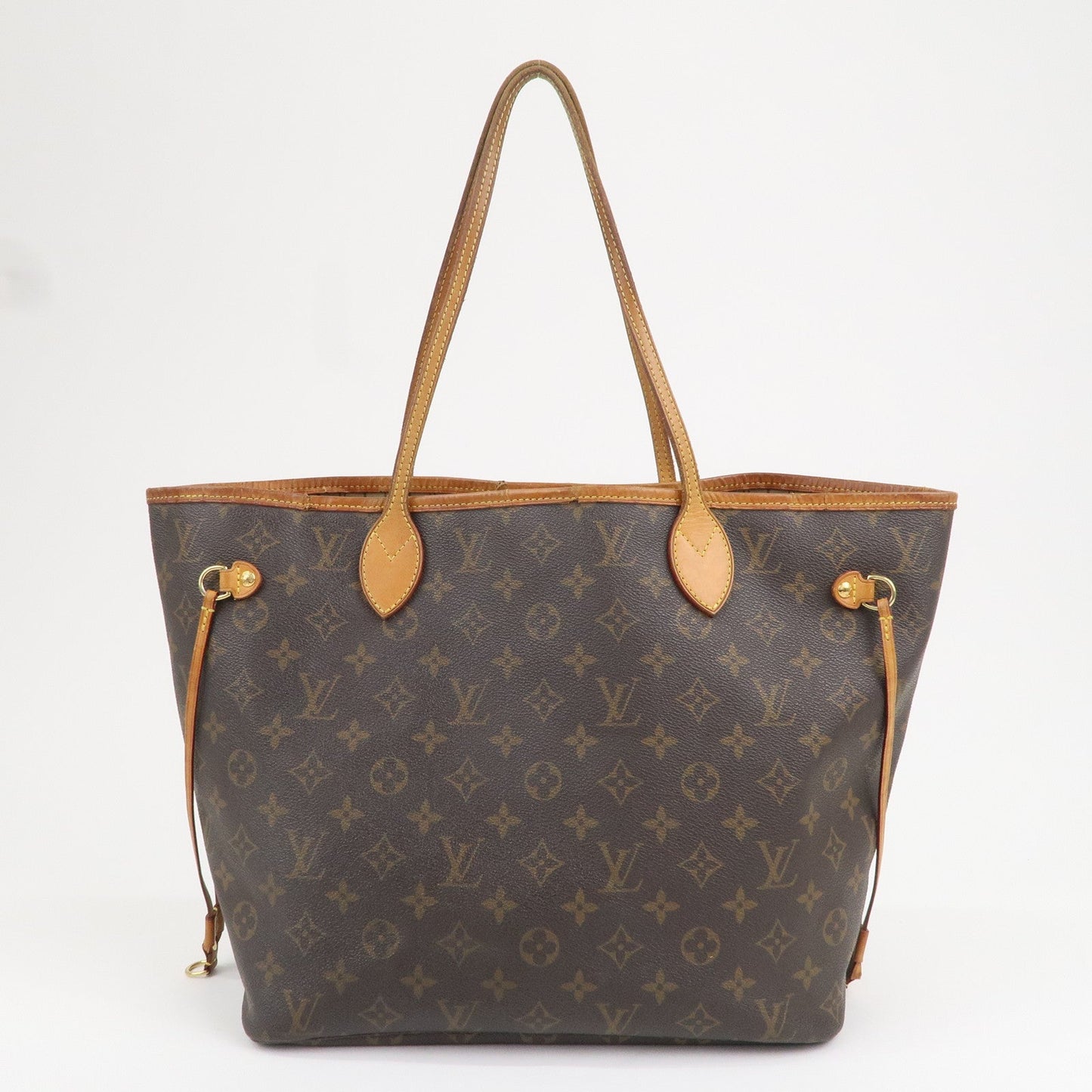 Louis Vuitton Monogram Neverfull MM Tote Bag Brown M40156