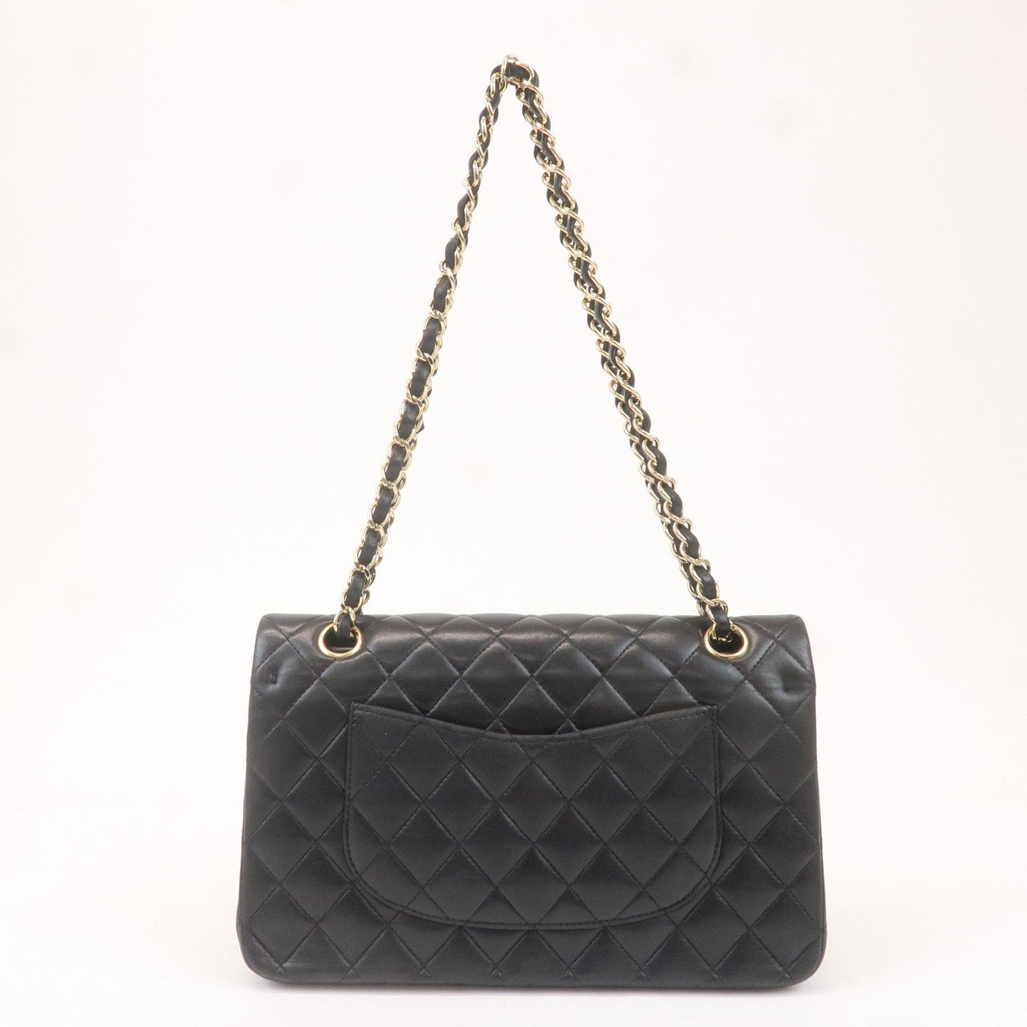 Chanel Matelasse  Lamb Skin Double Flap Shoulder Bag A