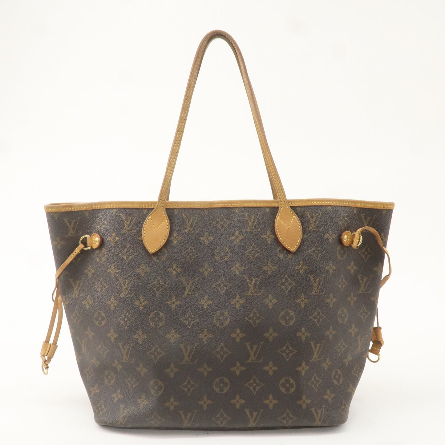 Louis Vuitton Monogram Neverfull MM Tote Bag Brown M40156