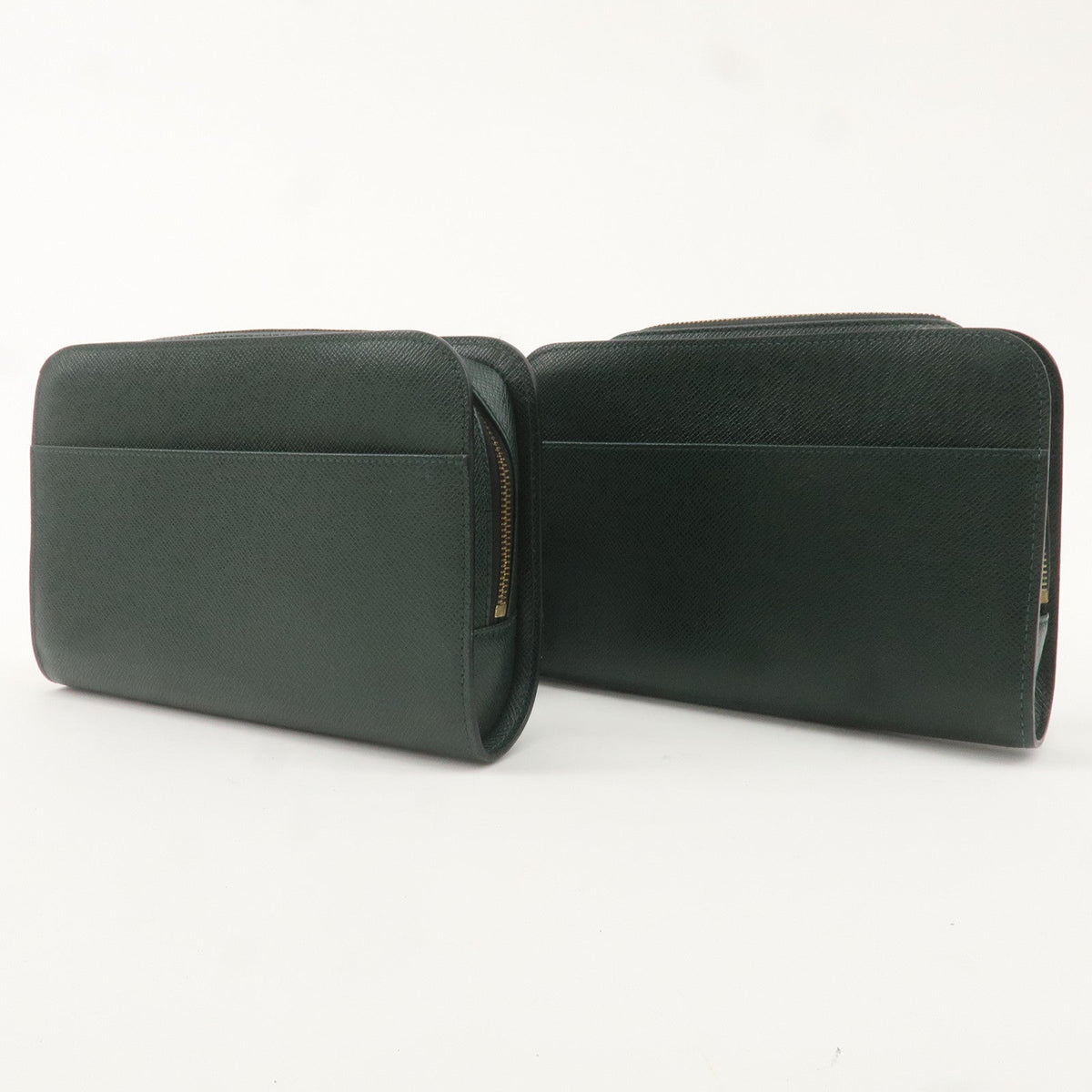 Louis Vuitton Set of 2 Taiga Baikal Clutch Bag Pouch Epicea M30184