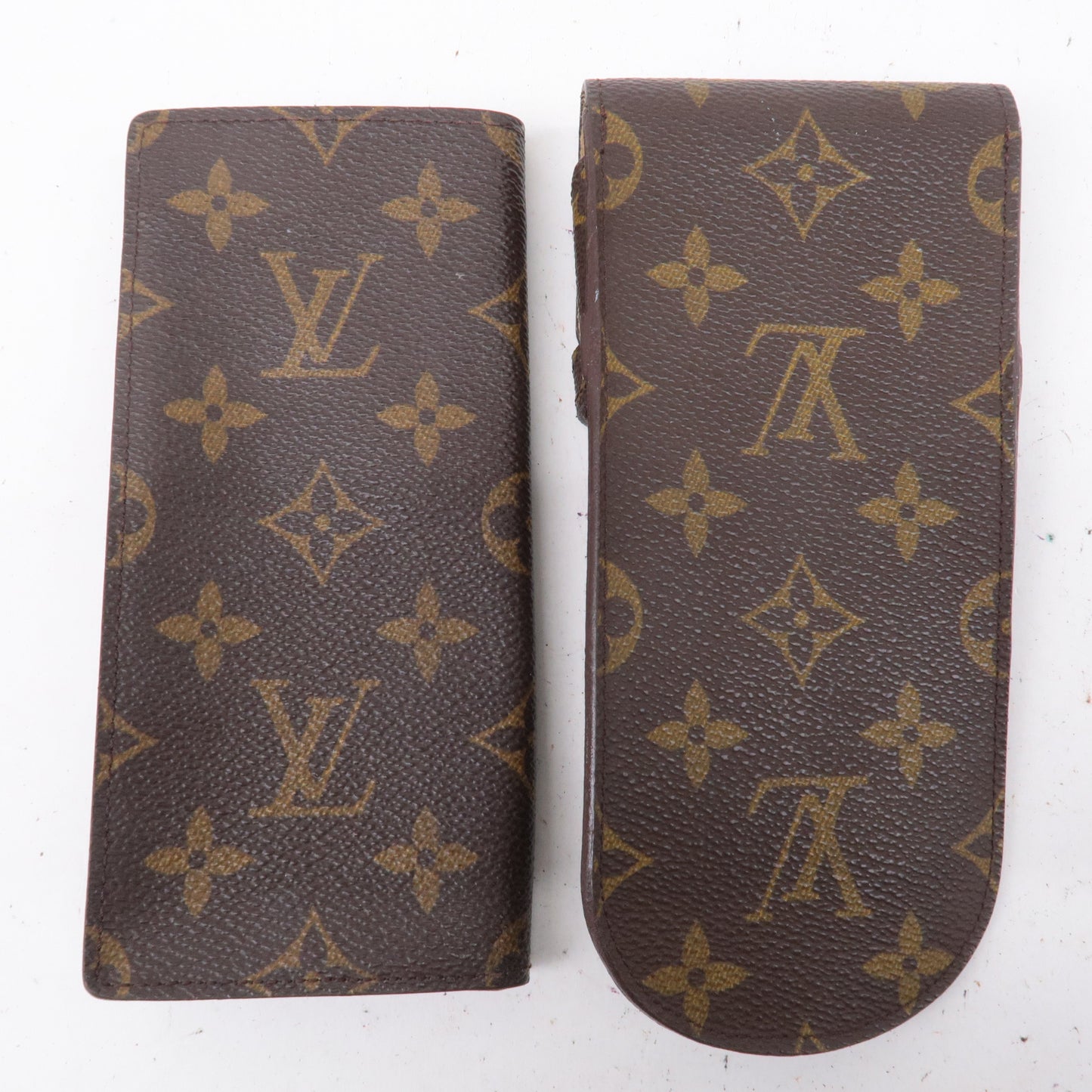 Louis Vuitton Monogram Set of 2 Glasses Case M62962 M62970