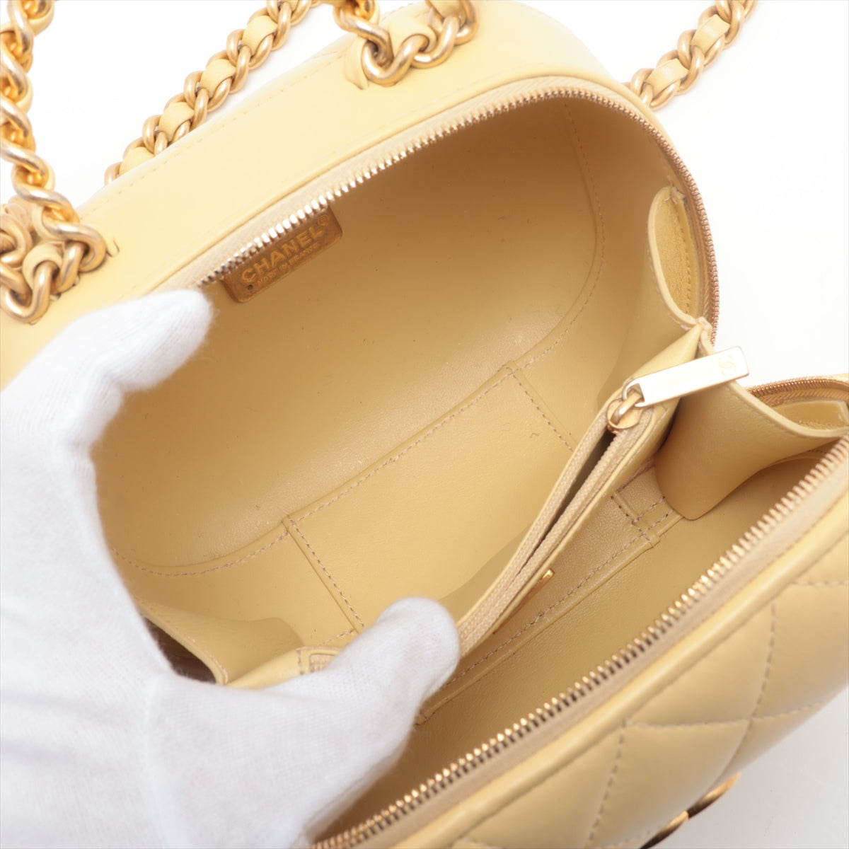 Chanel Matrasse  2WAY Shoulder Bag Yellow G