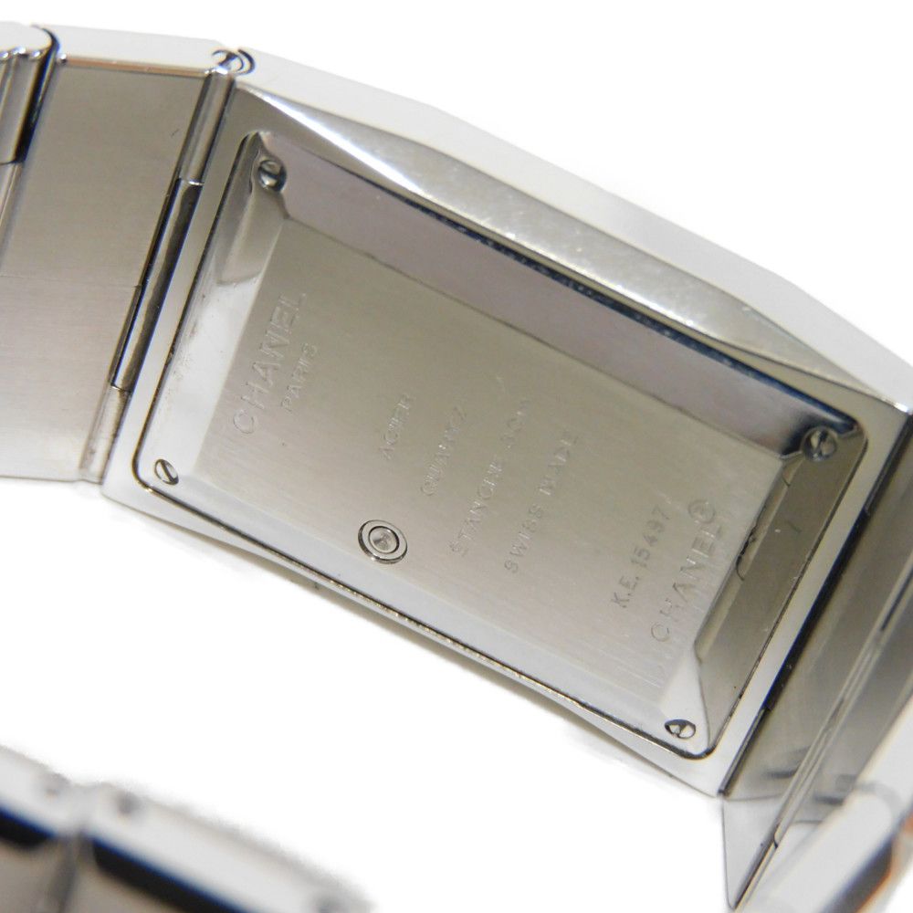 CHANEL Watches Quartz H0934 Stainless steel Silver chocolate digital