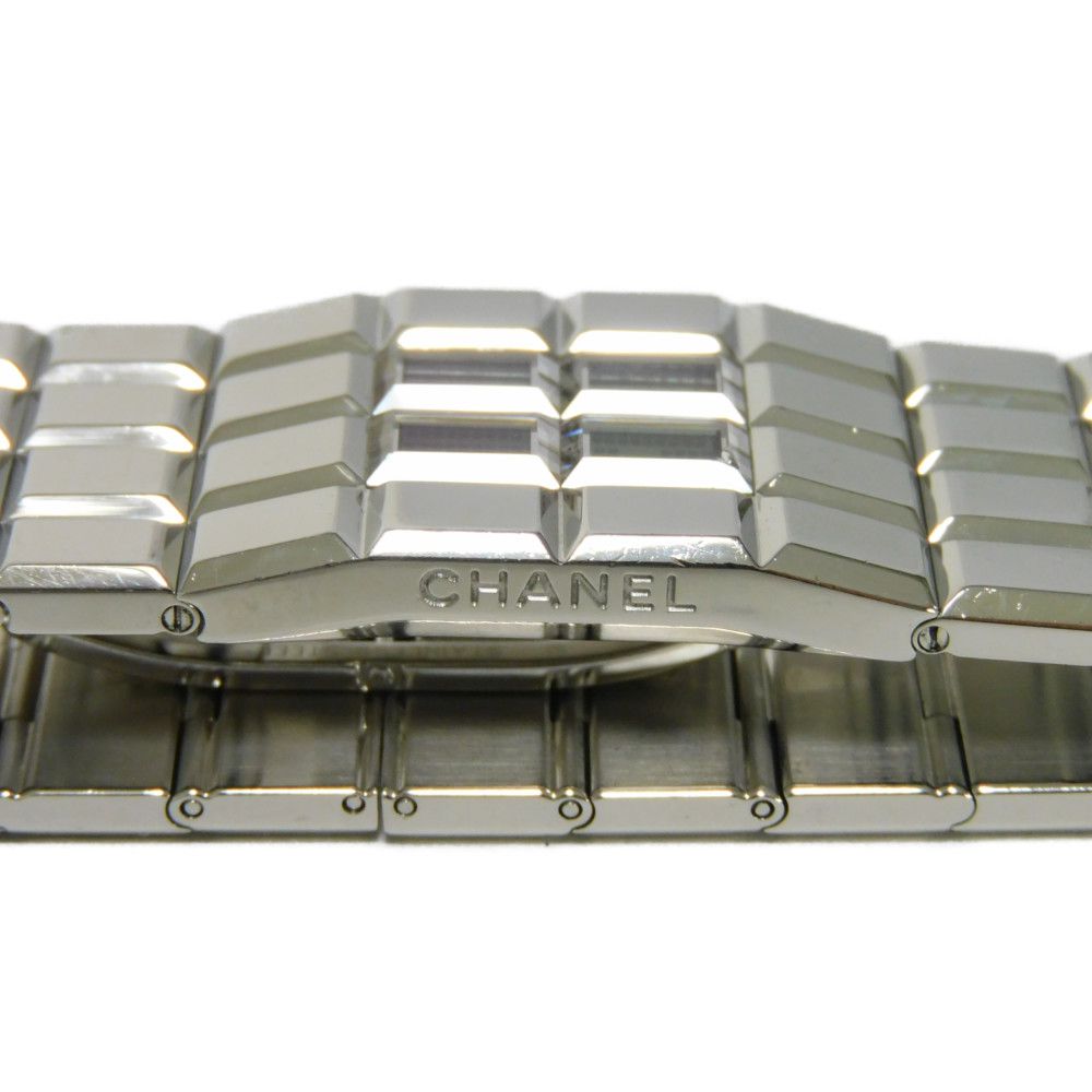 CHANEL Watches Quartz H0934 Stainless steel Silver chocolate digital