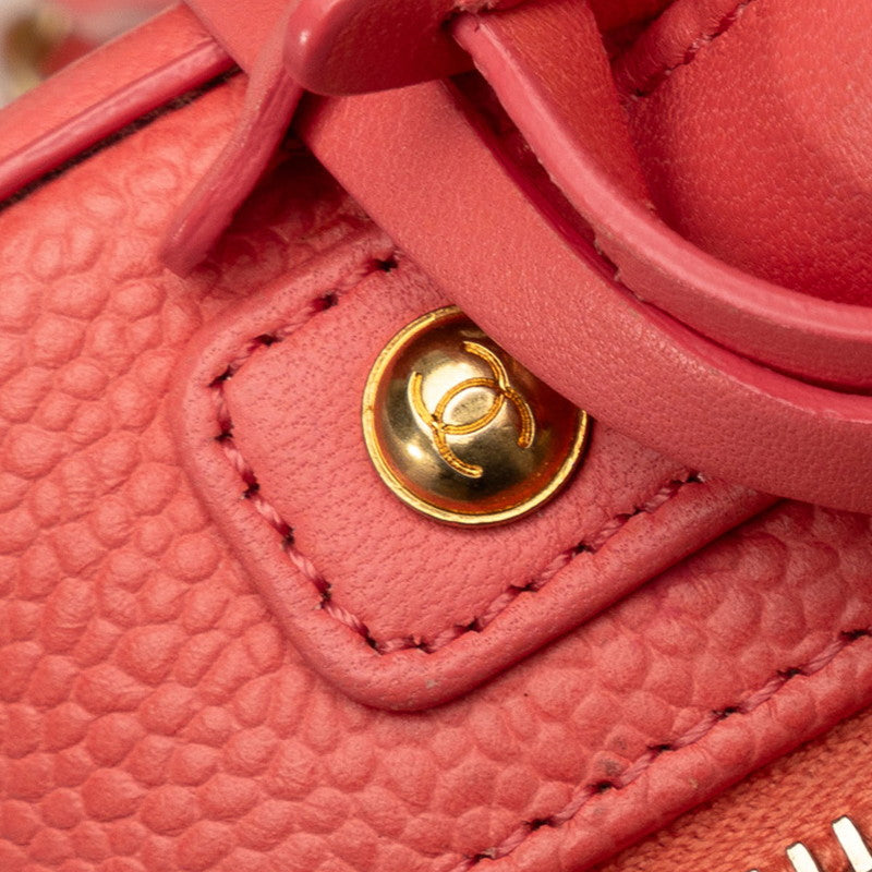 Chanel Matrases Coco Mark CC Figure Handbags houlder Bag 2WAY Pink Caviar S  CHANEL
