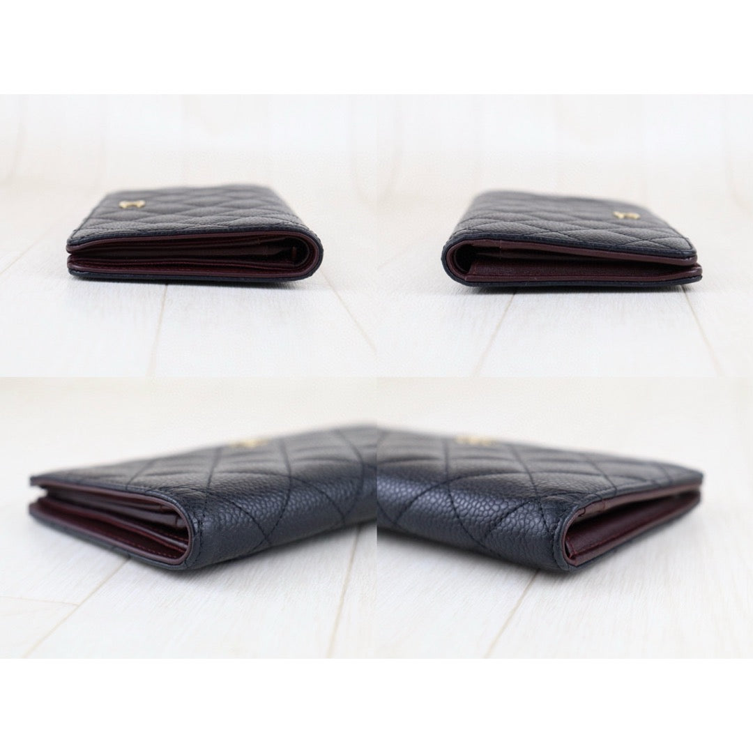 Good ( Rank AB)｜CHANEL Caviar Skin Black Long Wallet Made In 2012 - 2013Year｜H25031802