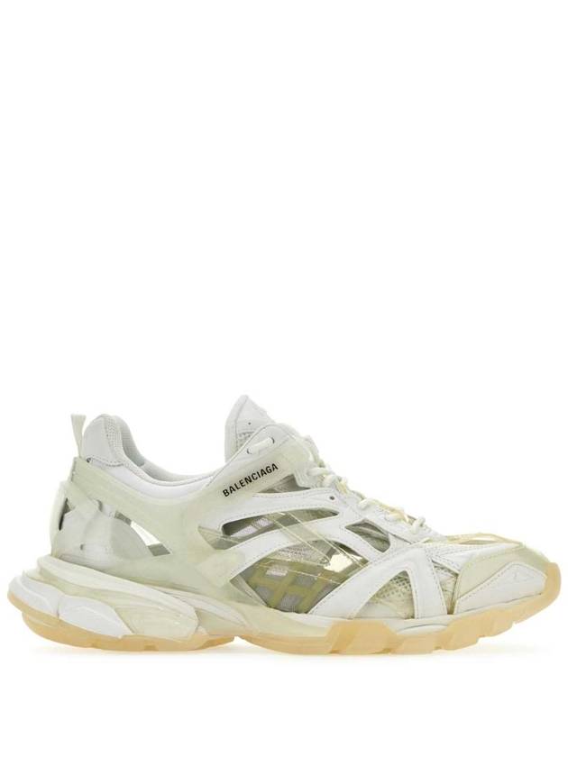 Luxury Balenciaga  Track 2 Open Mesh Fabric Low Top Sneakers White