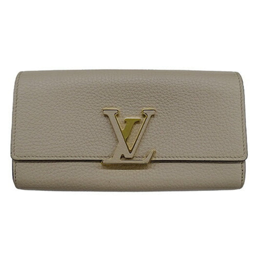 Louis Vuitton  Leather Long Wallet (Bi-Fold)