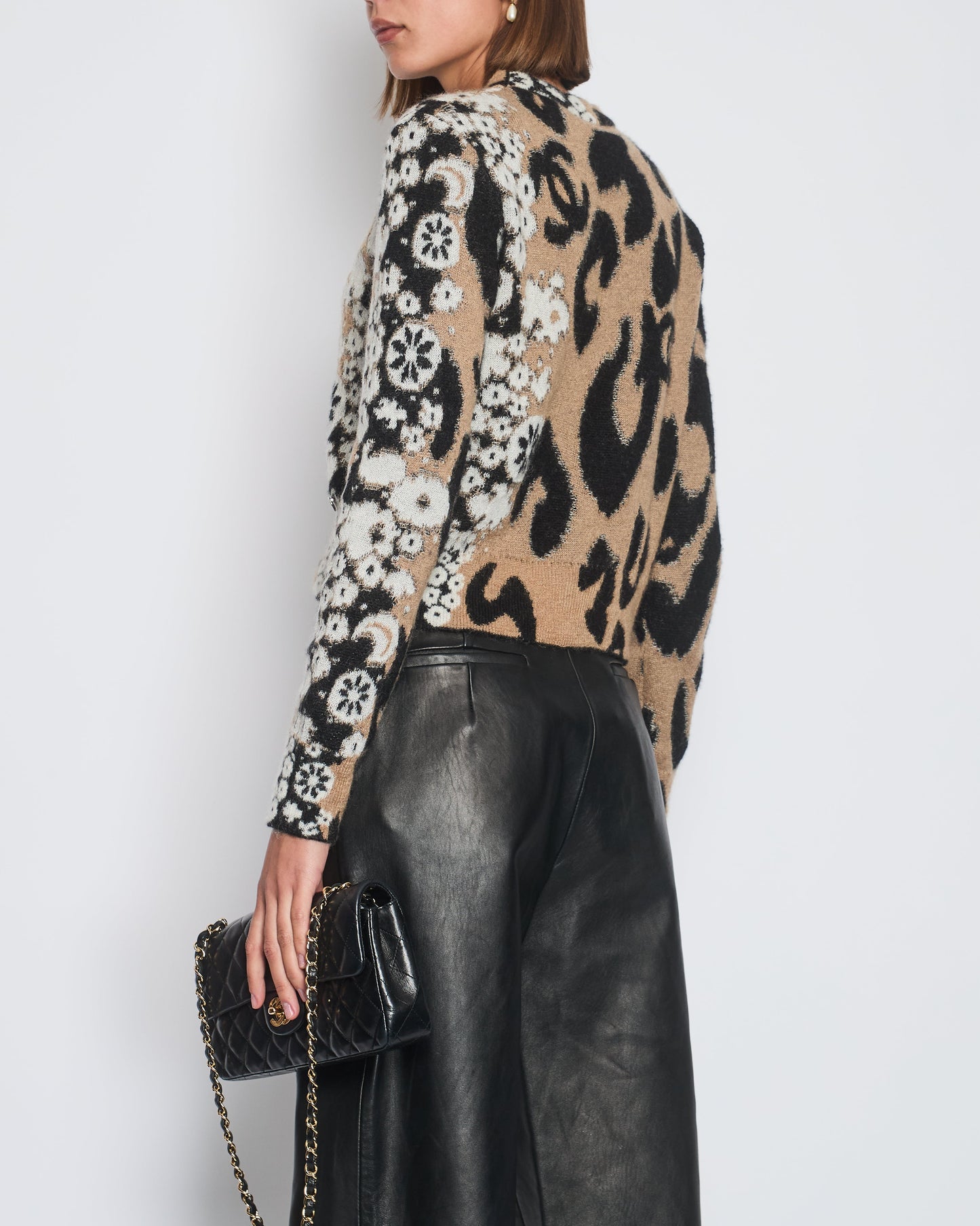 Chanel 23/A Metiers D'Art CC Leopard Print Jumper Size FR 38 (UK 10)