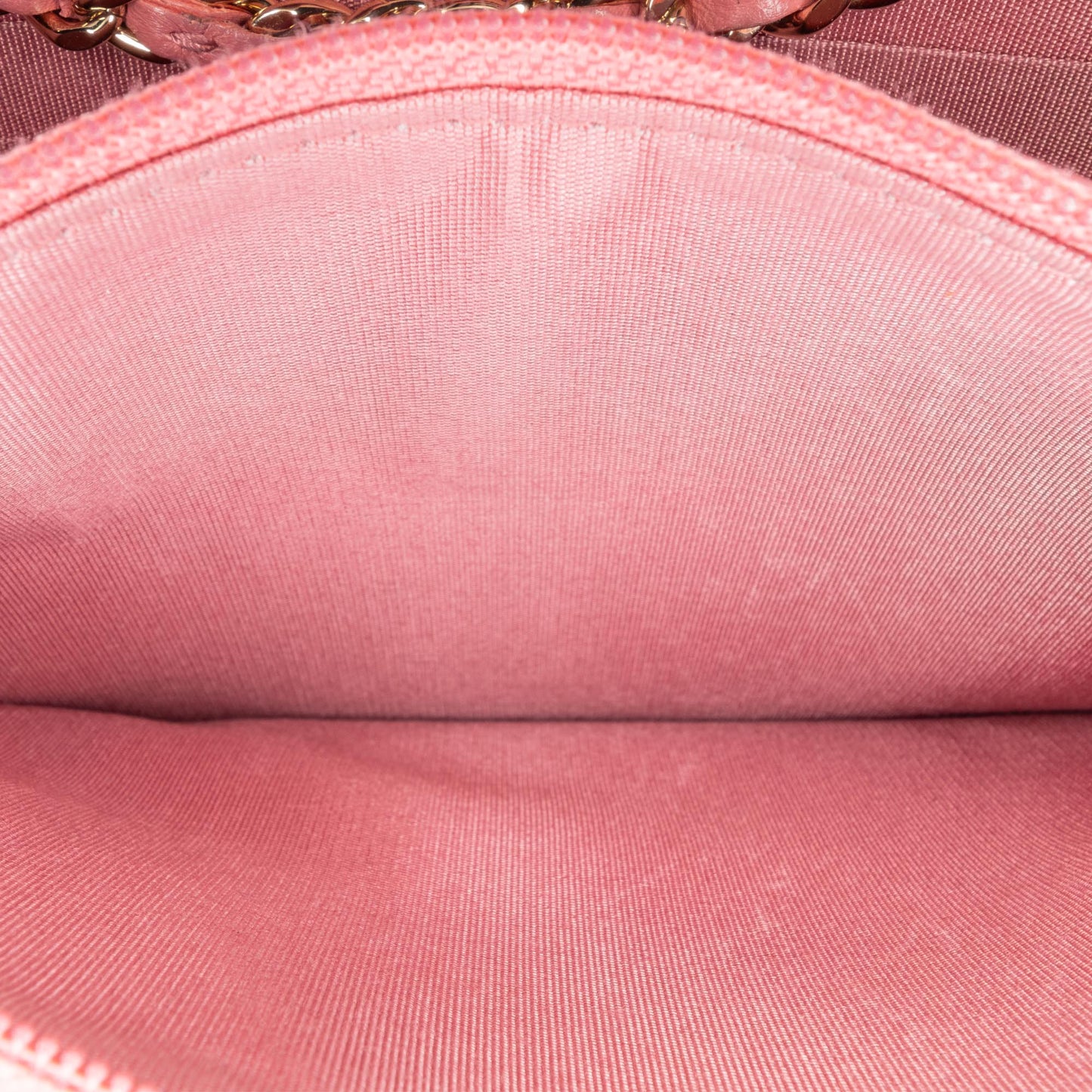 Pink Chanel Chevron Quilted Lambskin Trendy CC Wallet on Chain Crossbody Bag